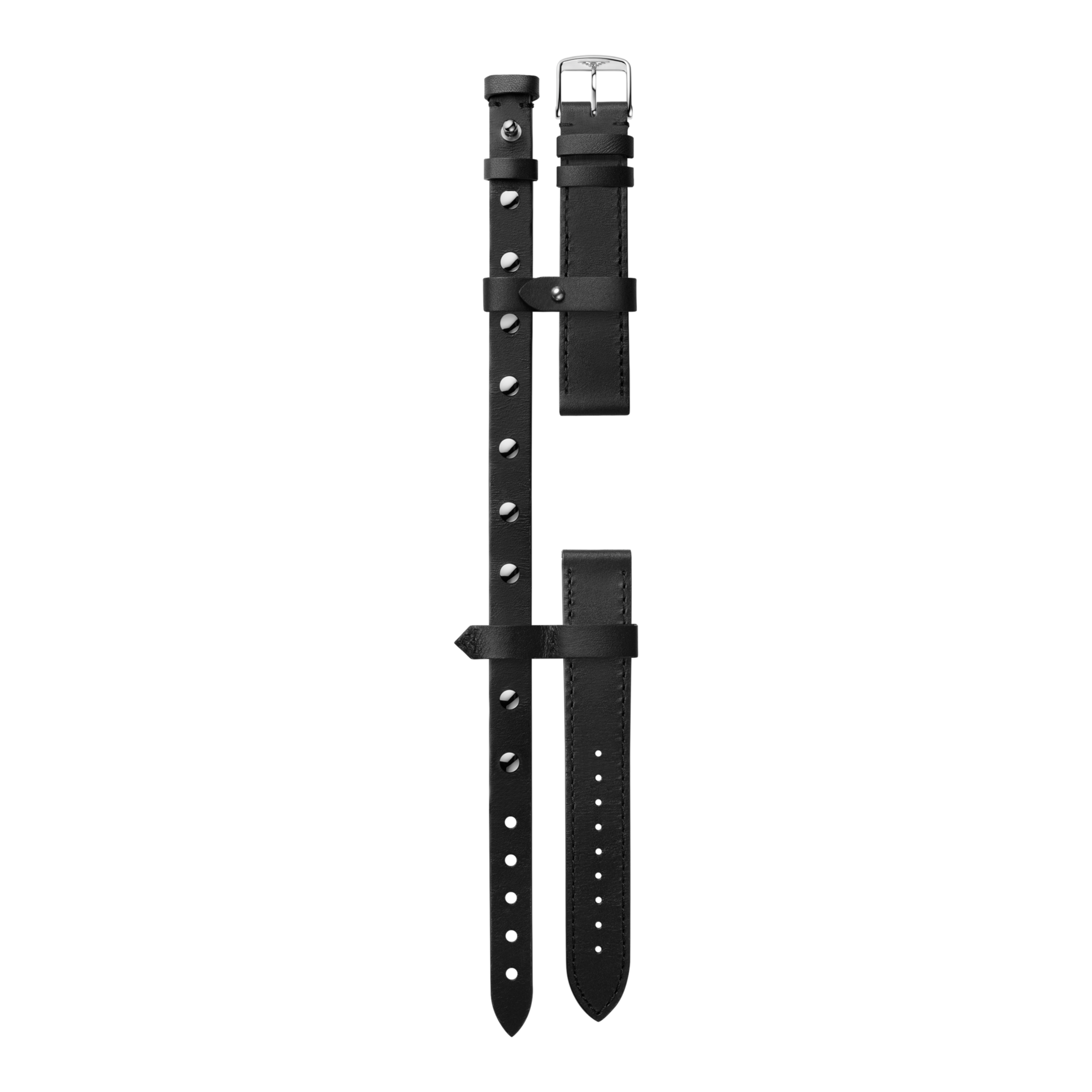 Halbmattes schwarzes YVY-Armband