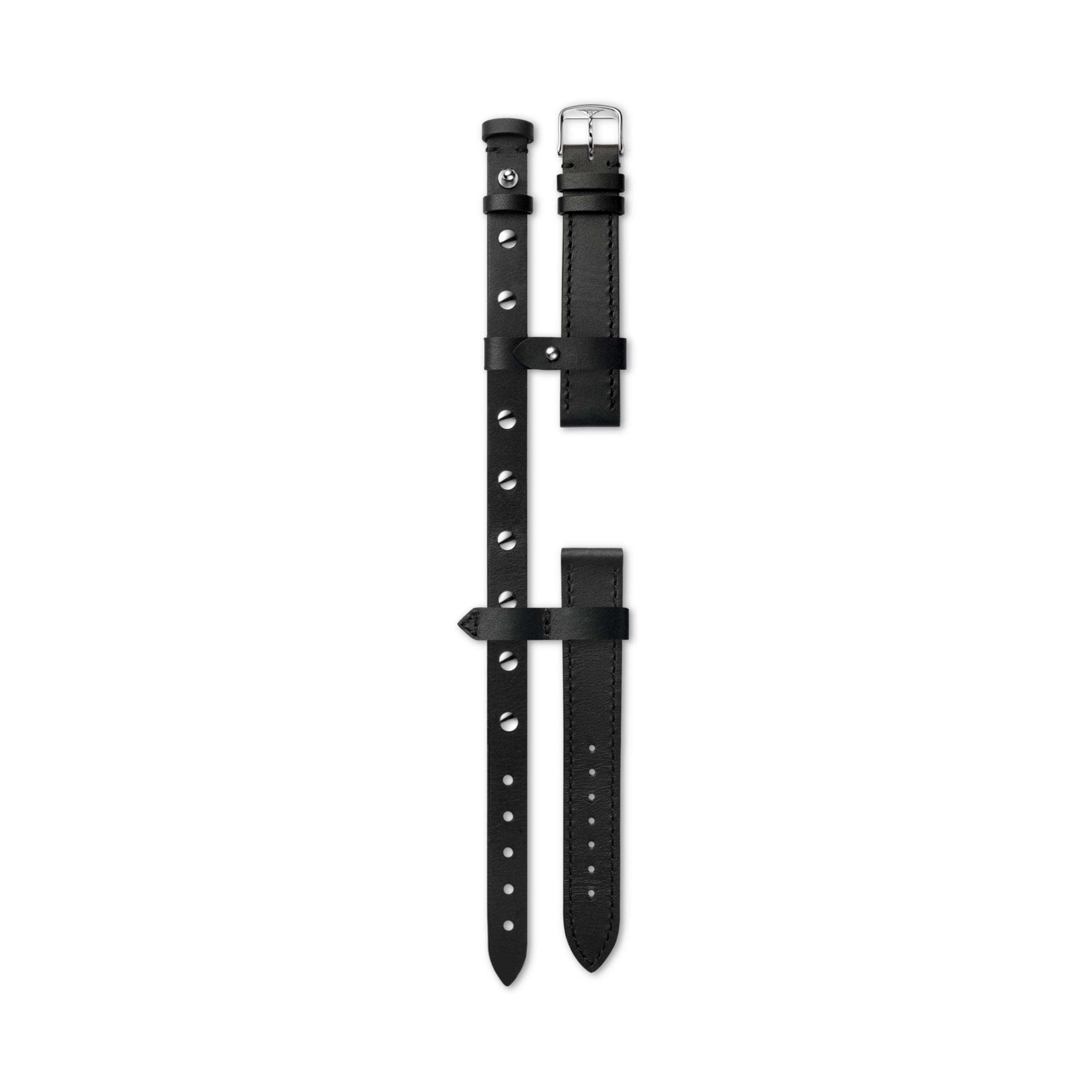 Longines Semi matt black YVY strap - L682167251 & L649101652