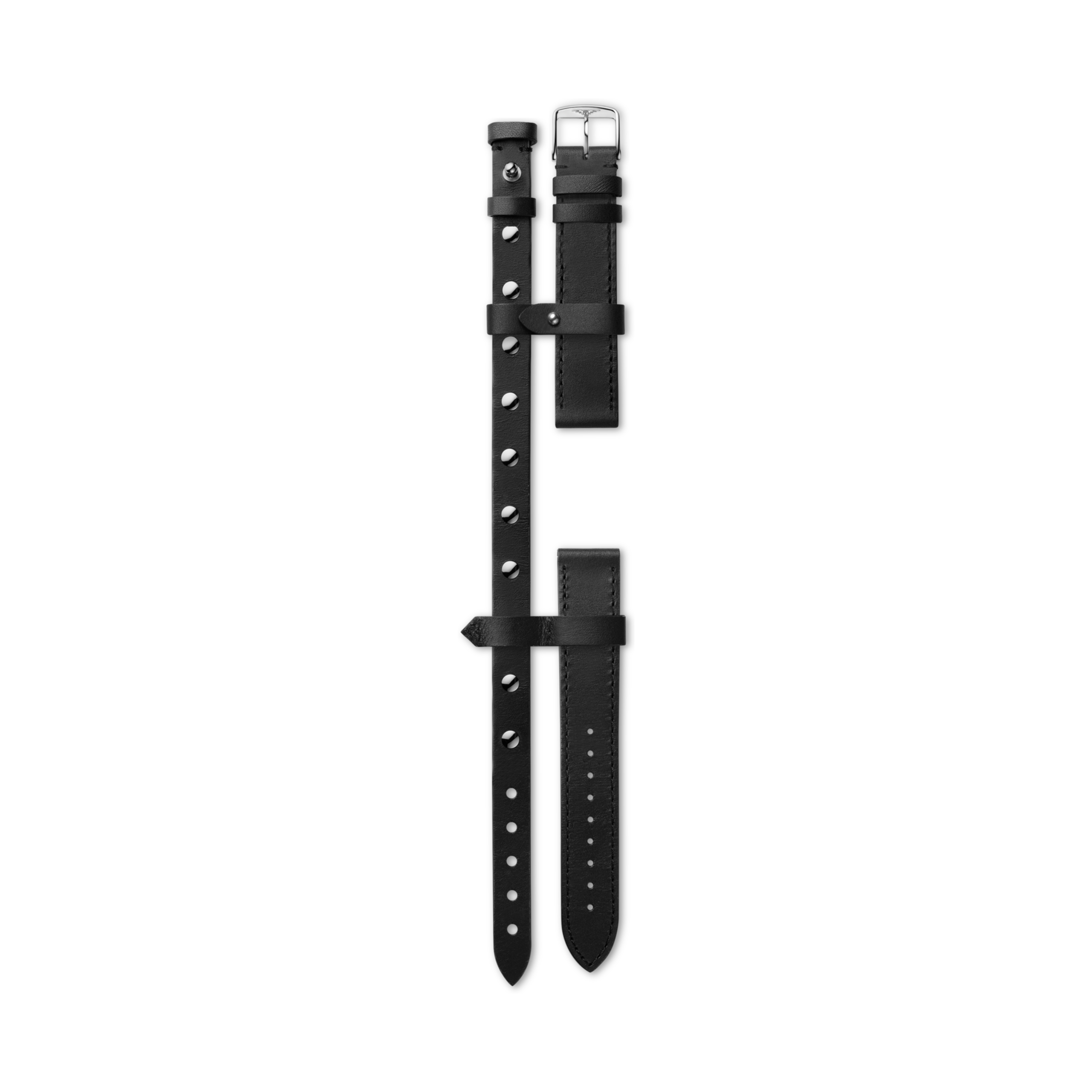 Longines Semi matt black YVY strap - L682167254 & L649101655