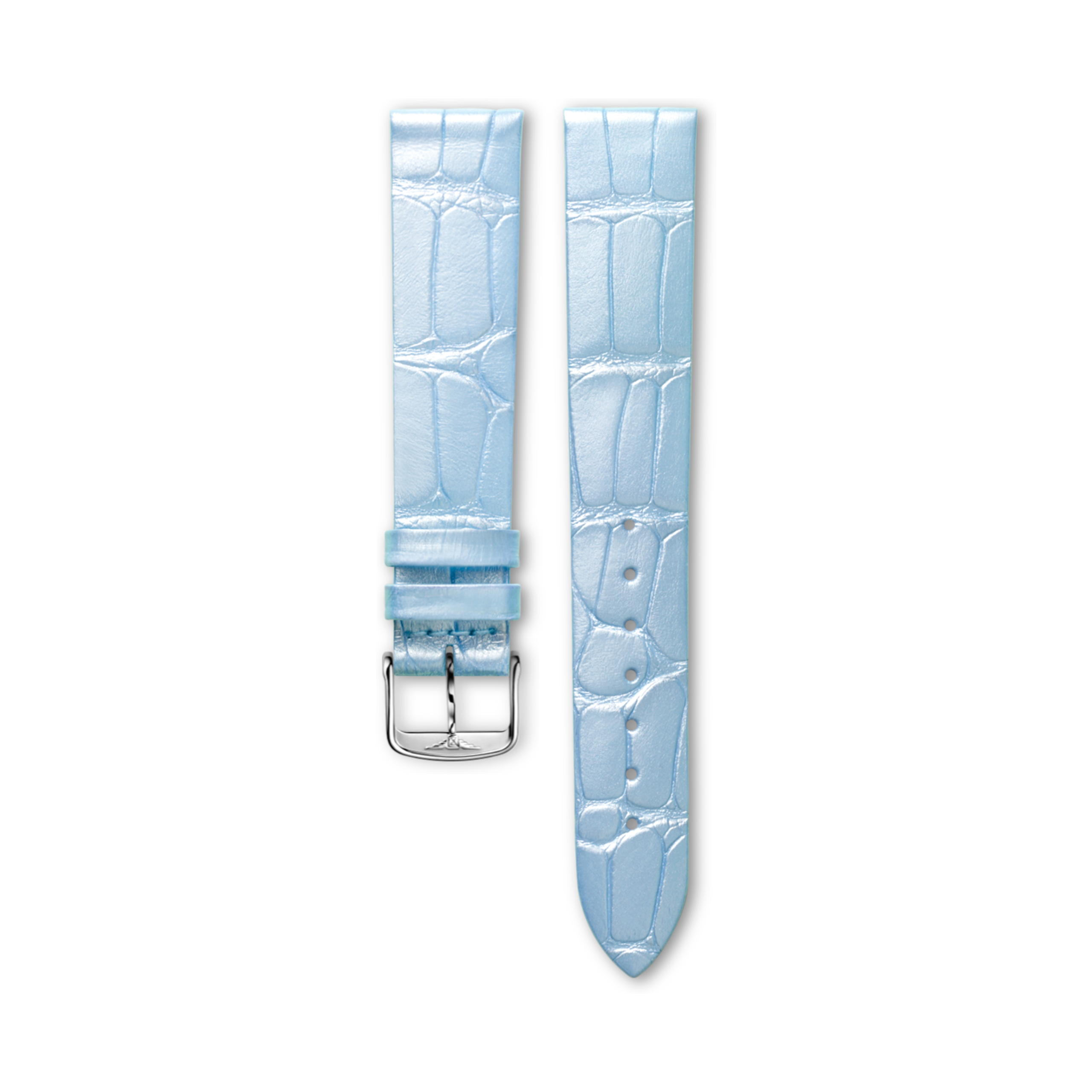 Longines Halbmattes blaues Alligatorlederarmband Strap - CL682149647