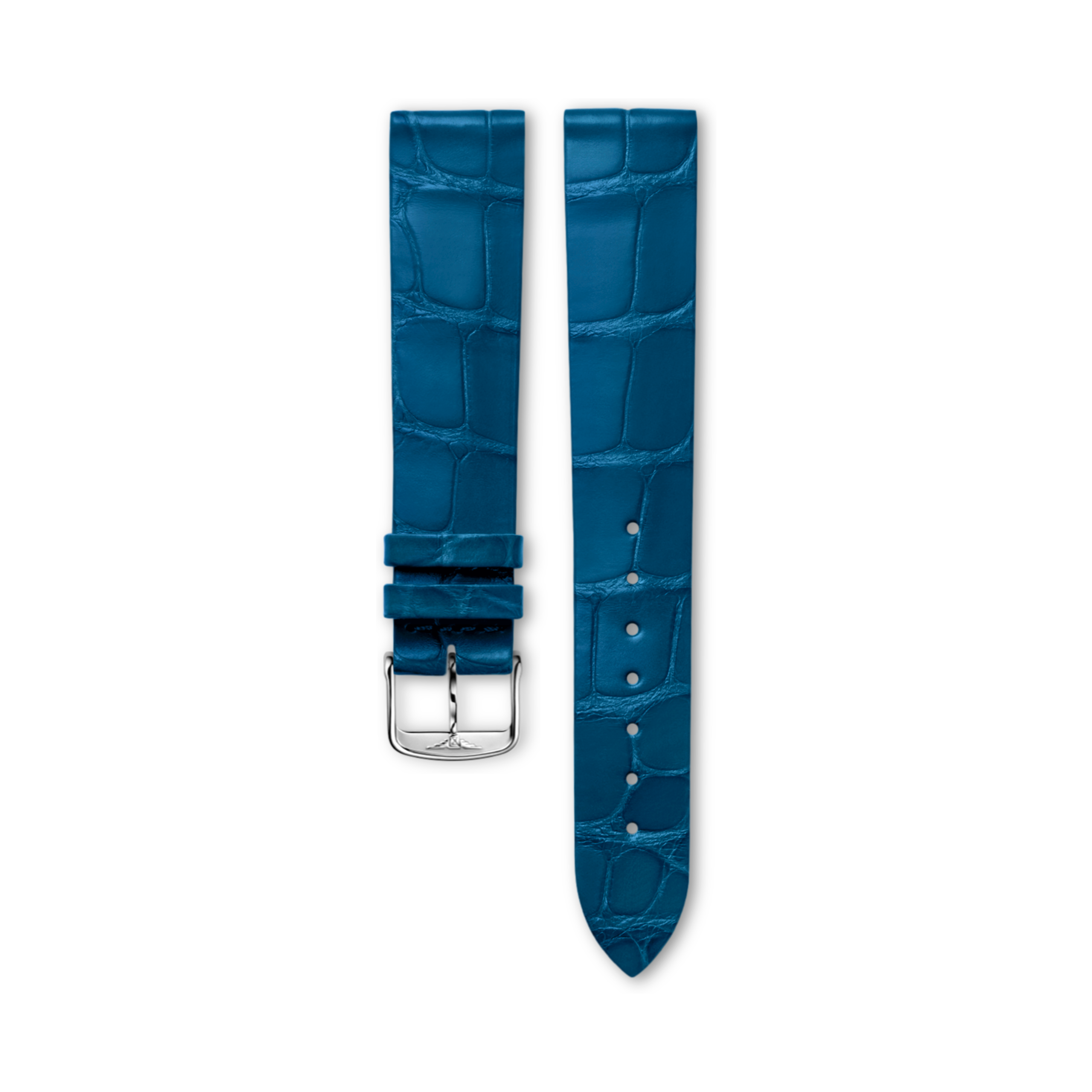 Longines Halbmattes blaues Alligatorlederarmband Strap - CL682167130