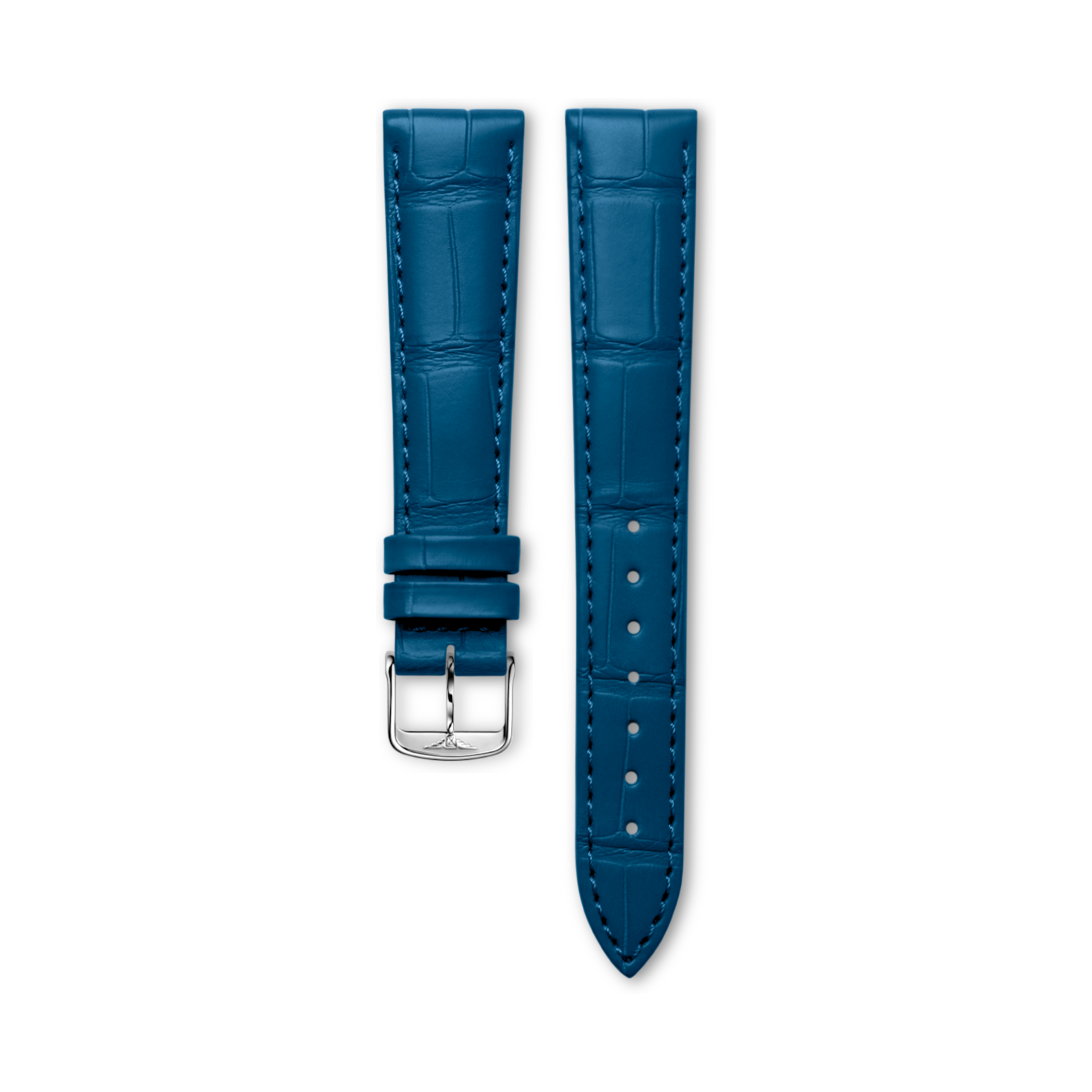 Longines Niebieski pasek z aligatora w półmacie - 17.00 - Skóra - L682167336 - Strap with buckle