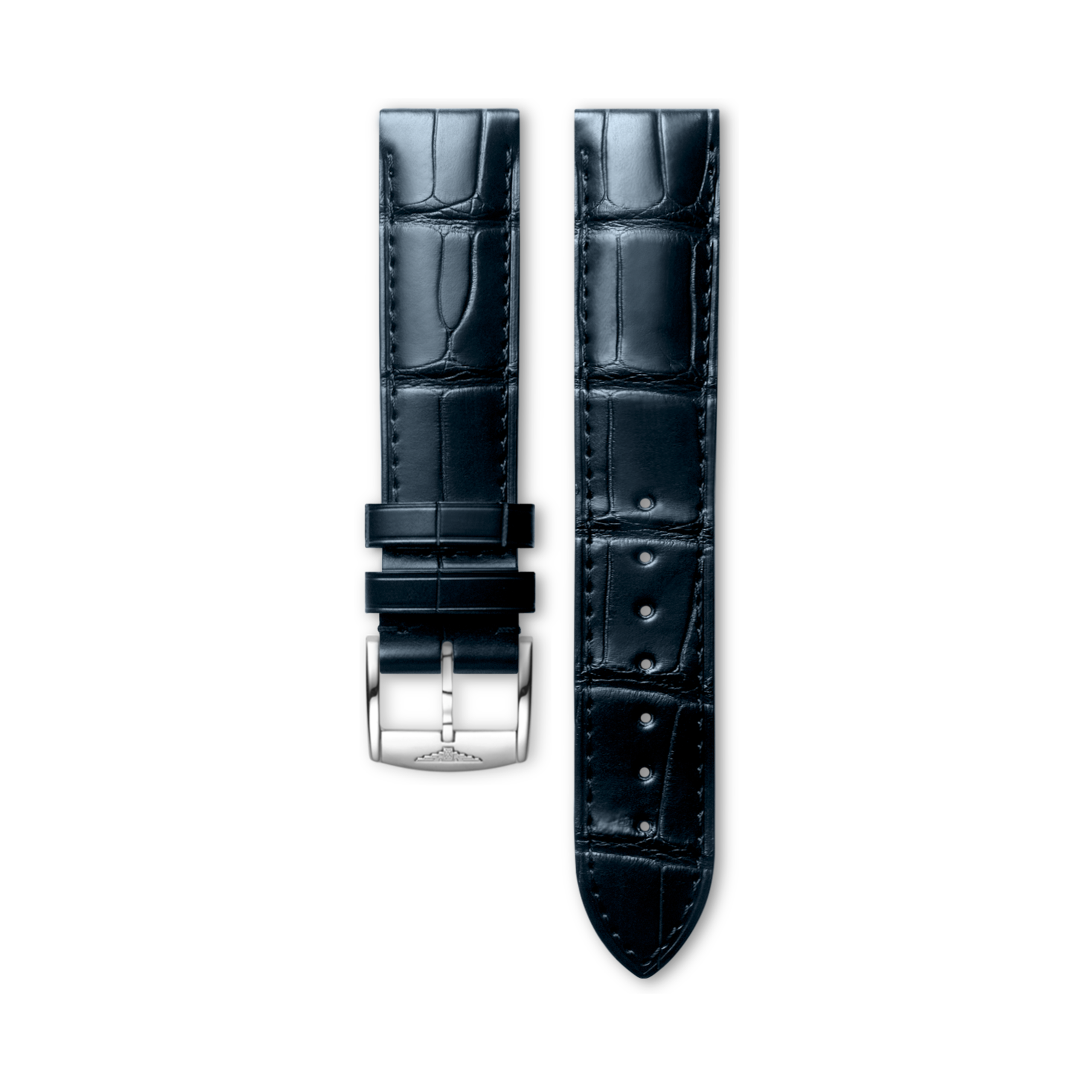 Longines Semi matt blue alligator strap - L682169284 & L649169110