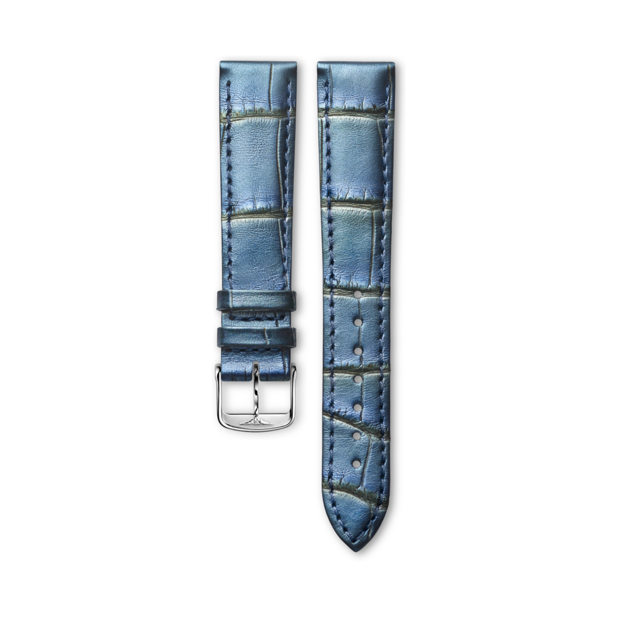 Semi Matt Blue Alligator Strap CL682170719, 16cm, LONGINES