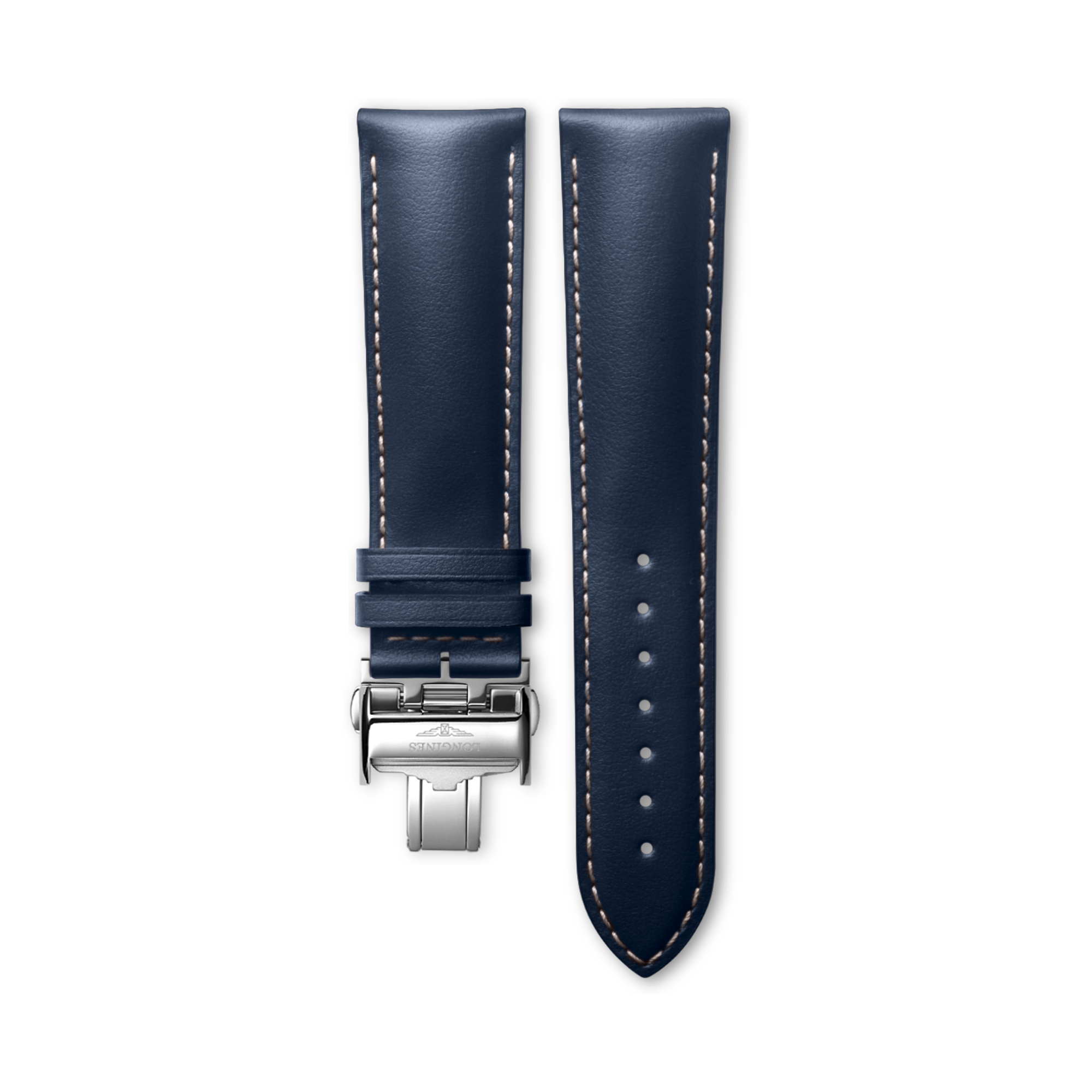 ★未開封新品★LONGINES マットブラウン カーフレザー ストラップ strap-semi-matt-brown-calf-