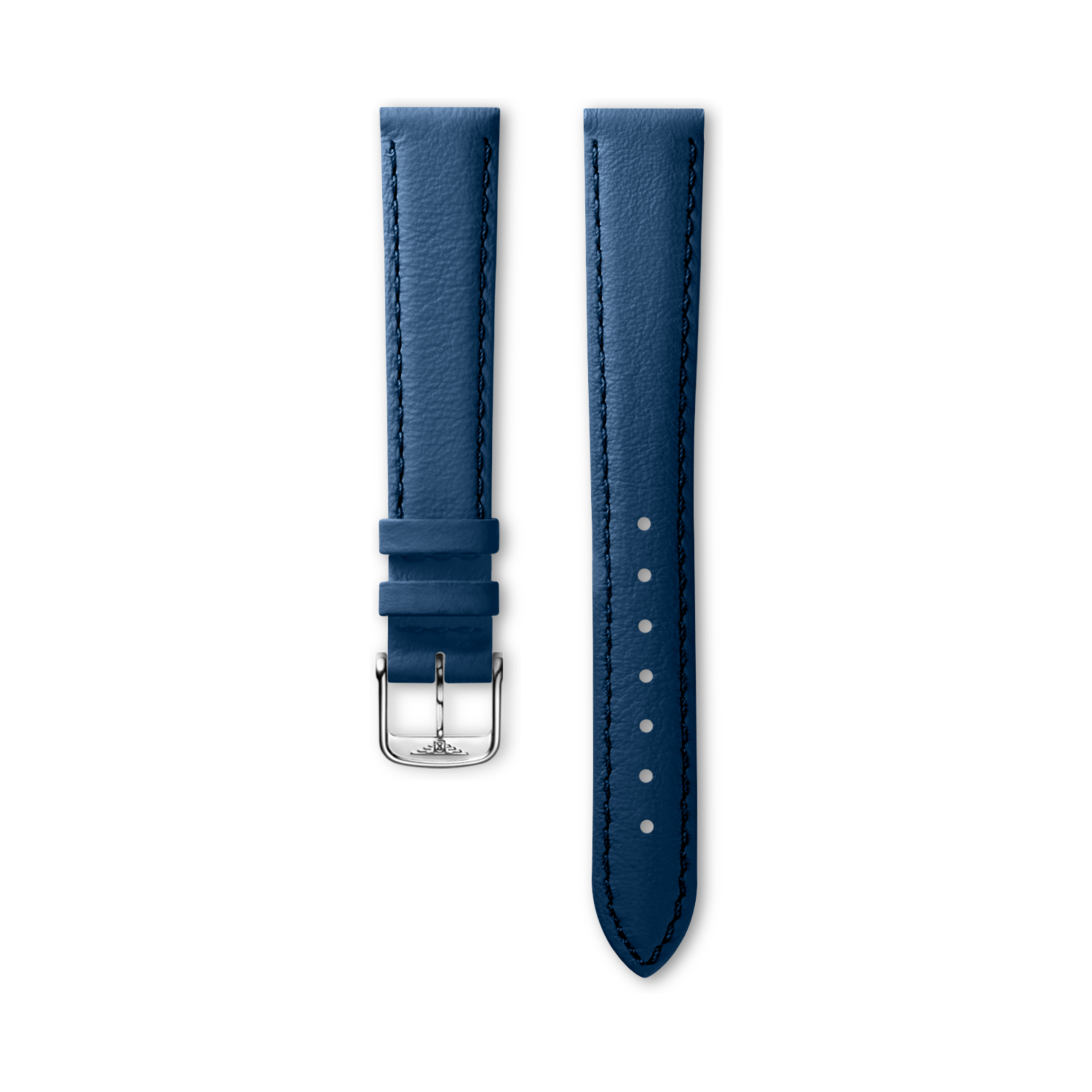 Longines Halbmattes blaues Kalbslederarmband Strap - CL682171128