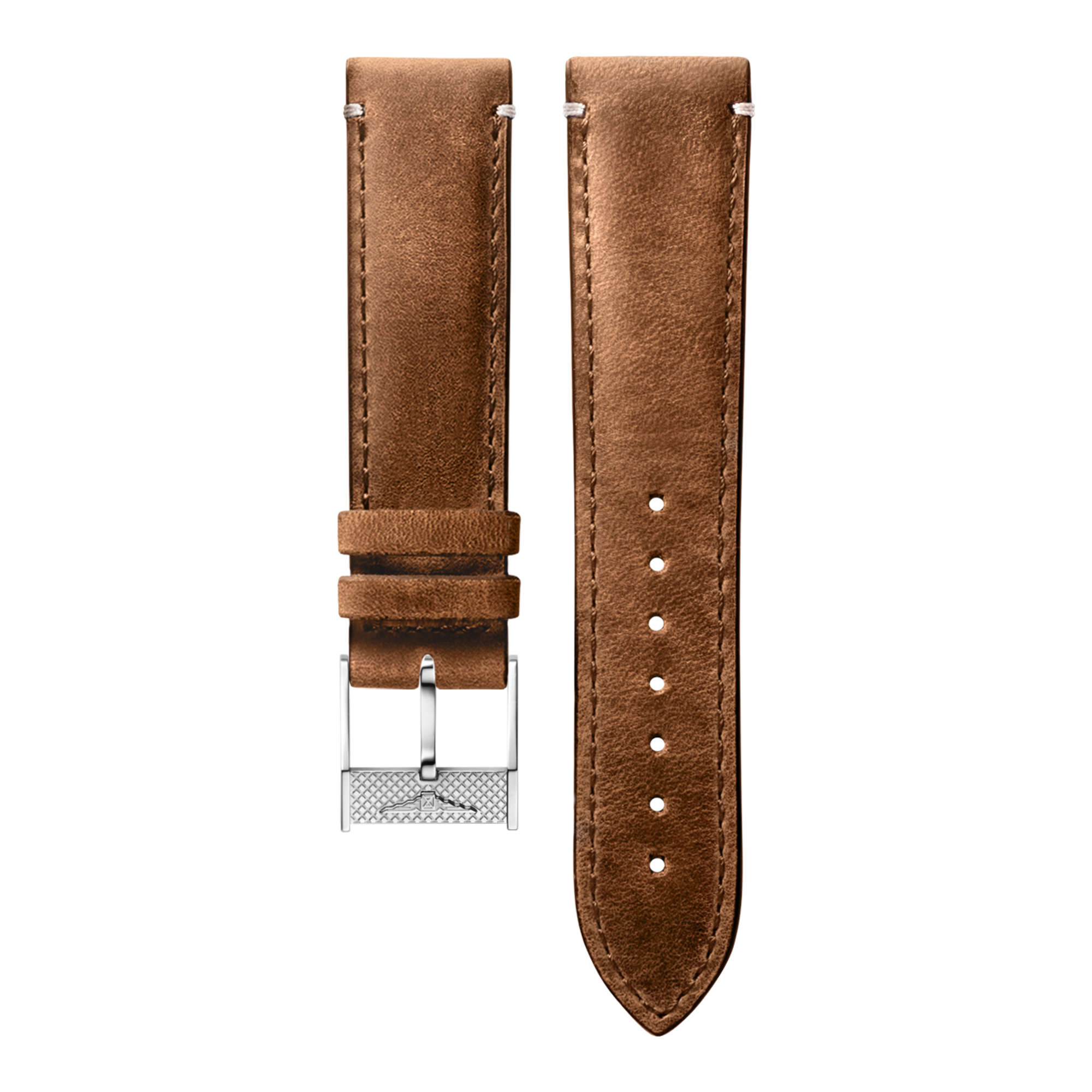 ★未開封新品★LONGINES マットブラウン カーフレザー ストラップ セミマットブラウン カーフレザー ストラップ Cl682152340, 20cm