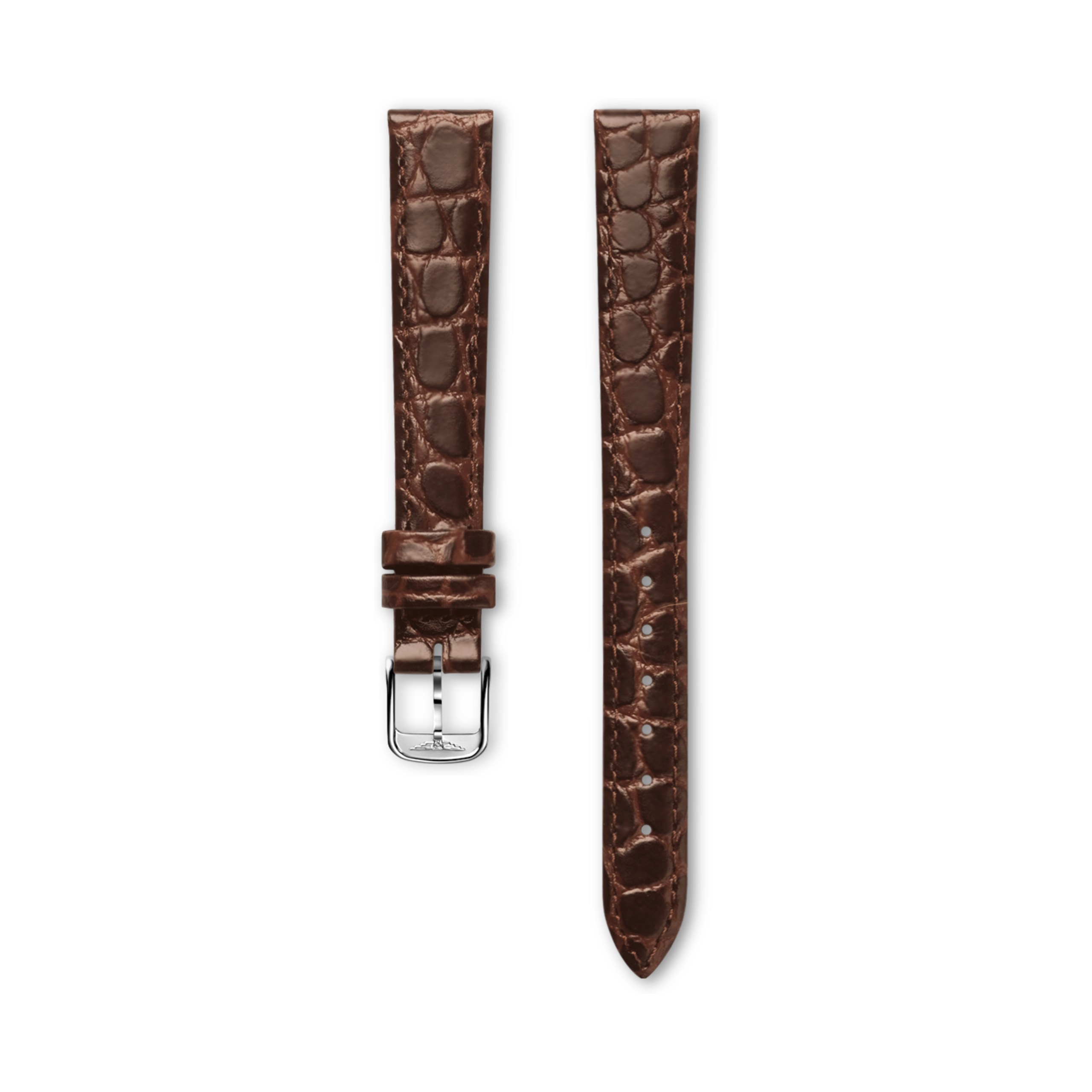Longines Semi matt brown calf leather strap - L682100654 & L649101647