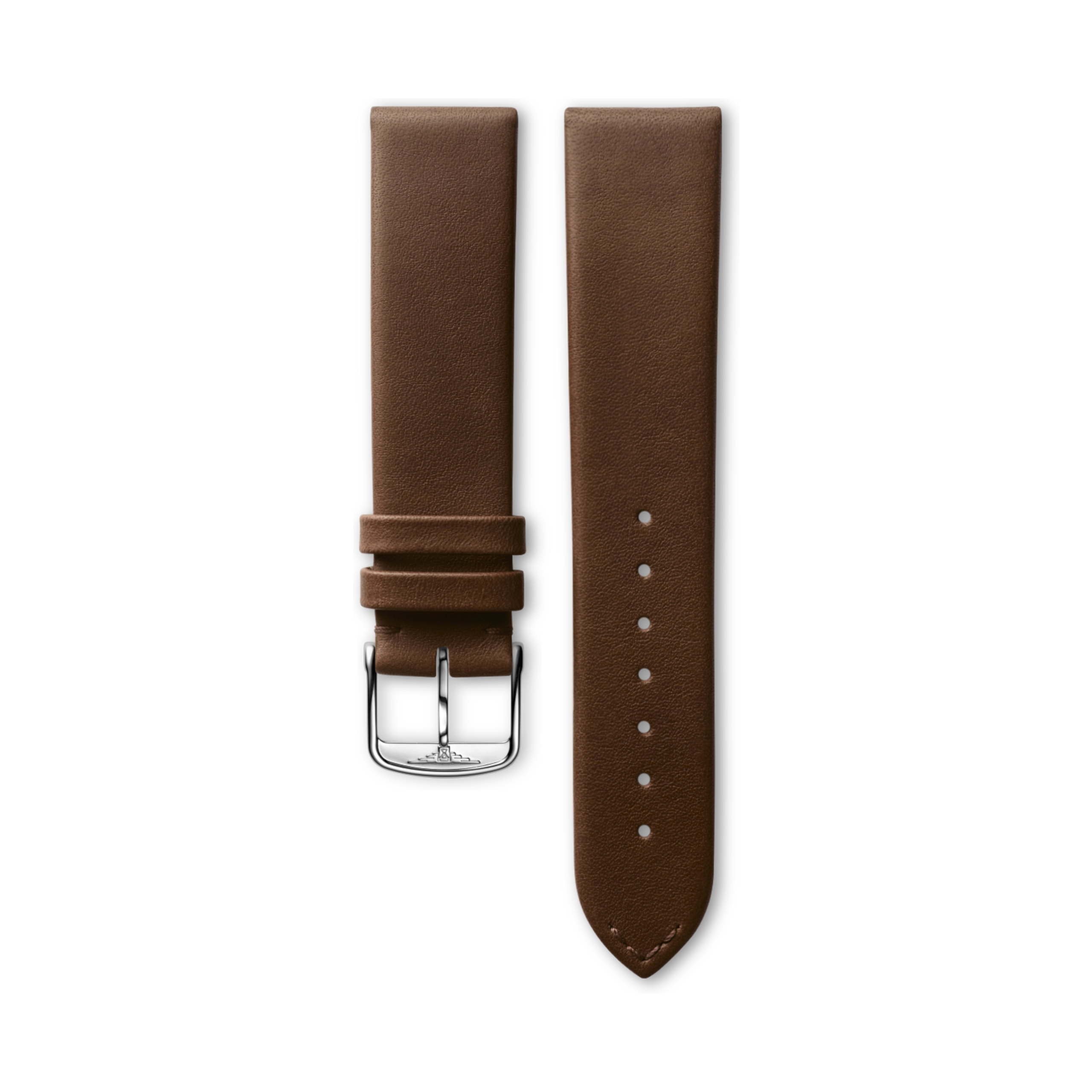 Longines Semi matt brown calf leather strap - L682164180 & L649101658