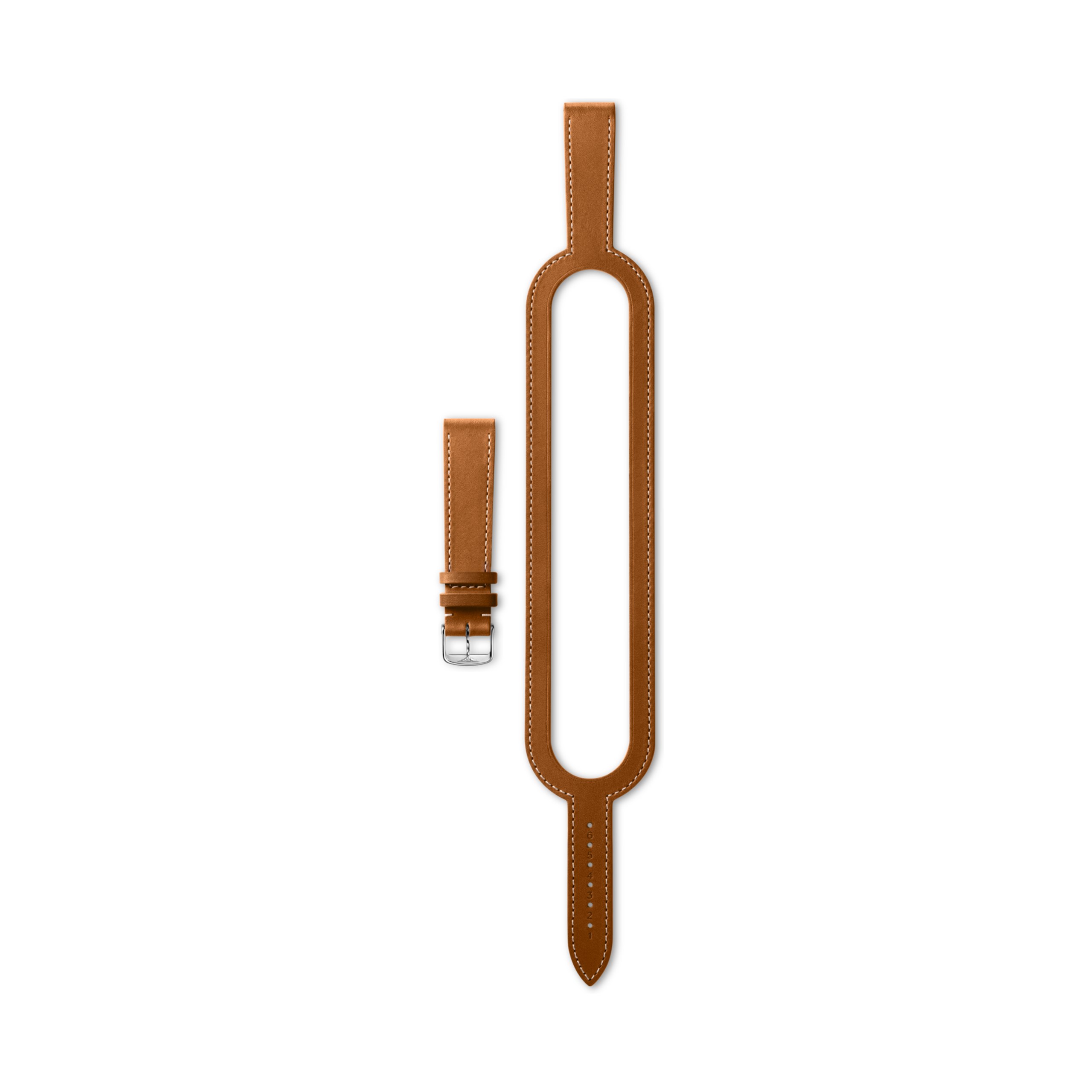 Longines semi matt gold brown MINI DOLCEVITA strap - L682171058 & L649101652