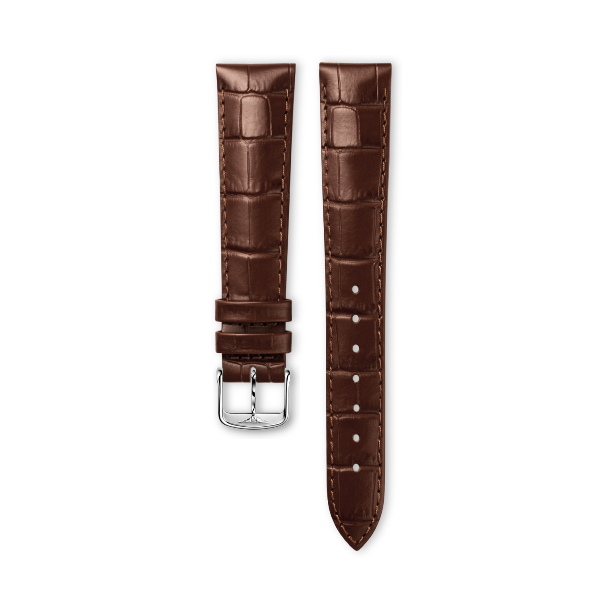 Semi Matt Gold Calf Leather Strap CL682101102, 17cm