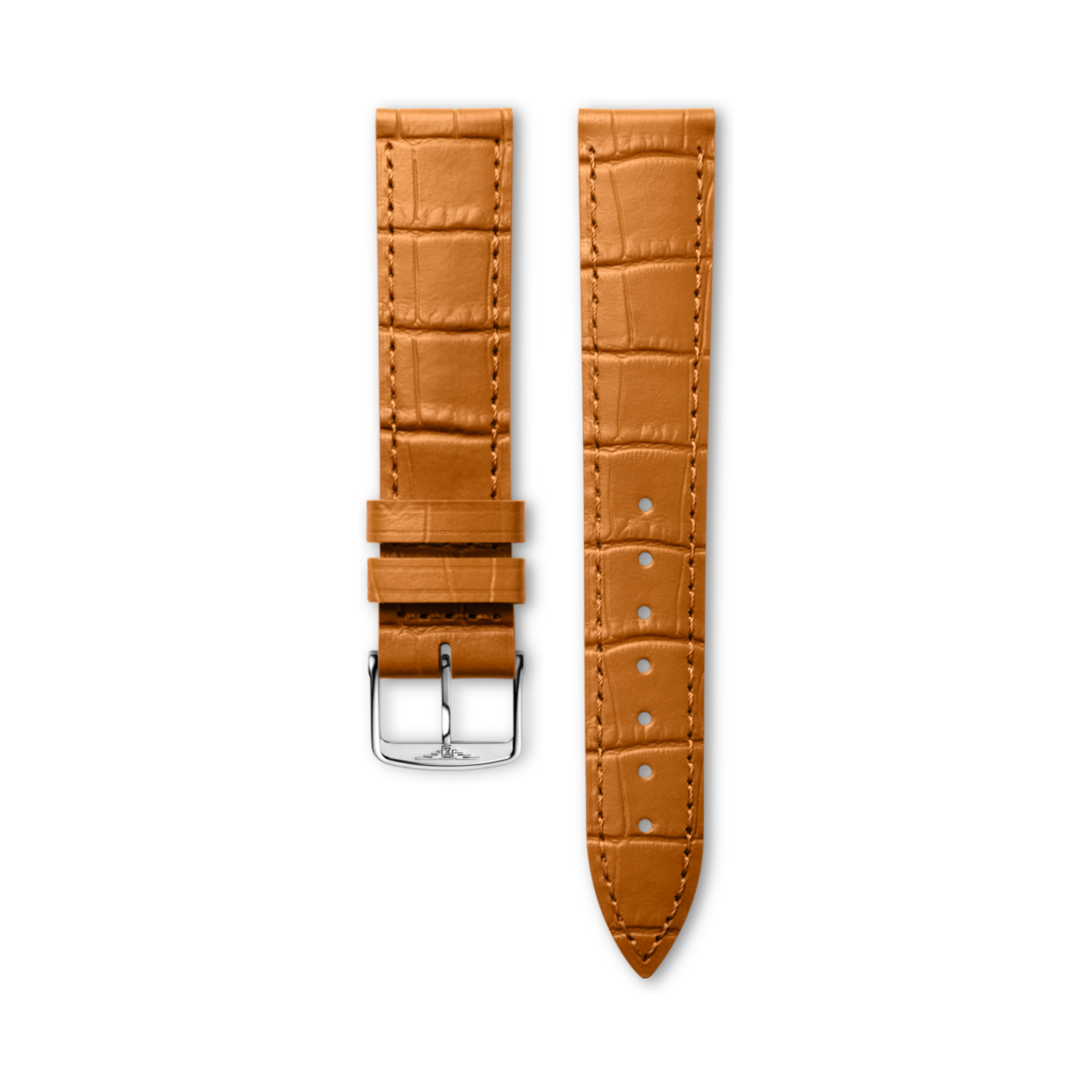 Longines Semi matt gold calf leather strap - L682101267 & L649101655