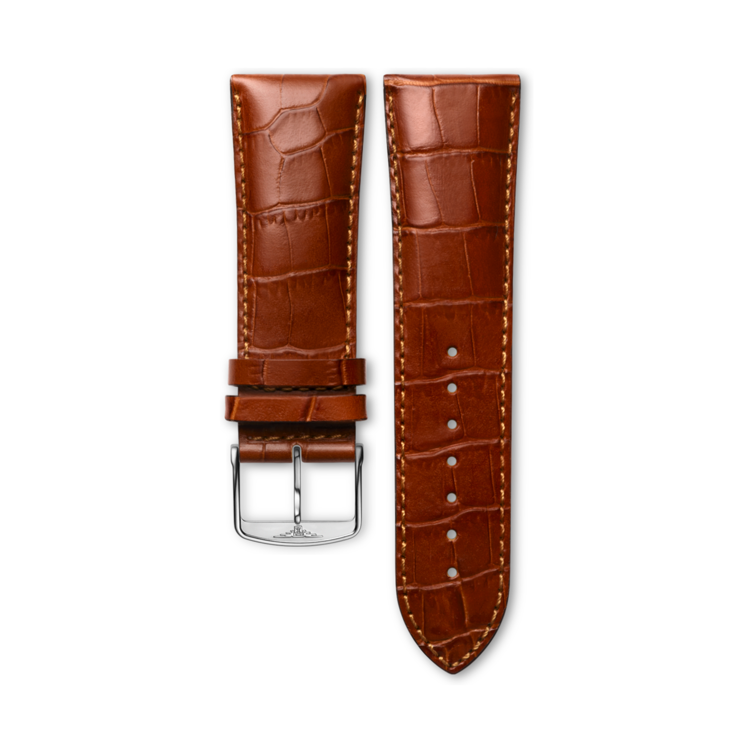 Longines Semi matt gold calf leather strap - L682117585 & L649118146