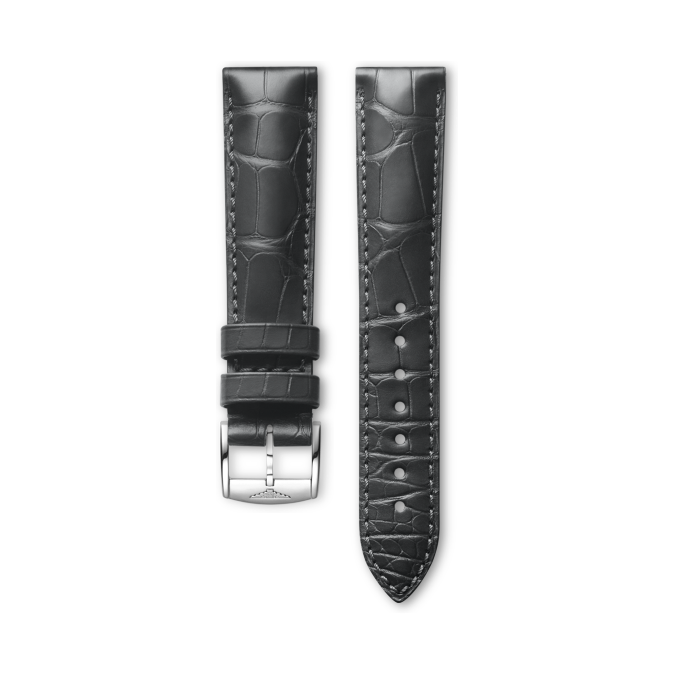 Longines Semi matt grey alligator strap - L682169516 & L649169110