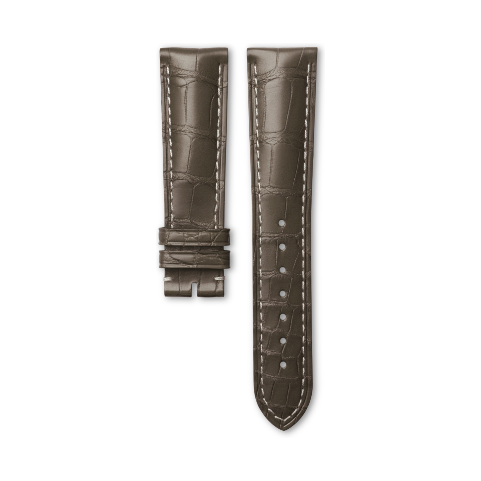 最終価格【ロンジン】セミマットグレー アリゲーター ストラップ strap-semi-matt-grey-alligator