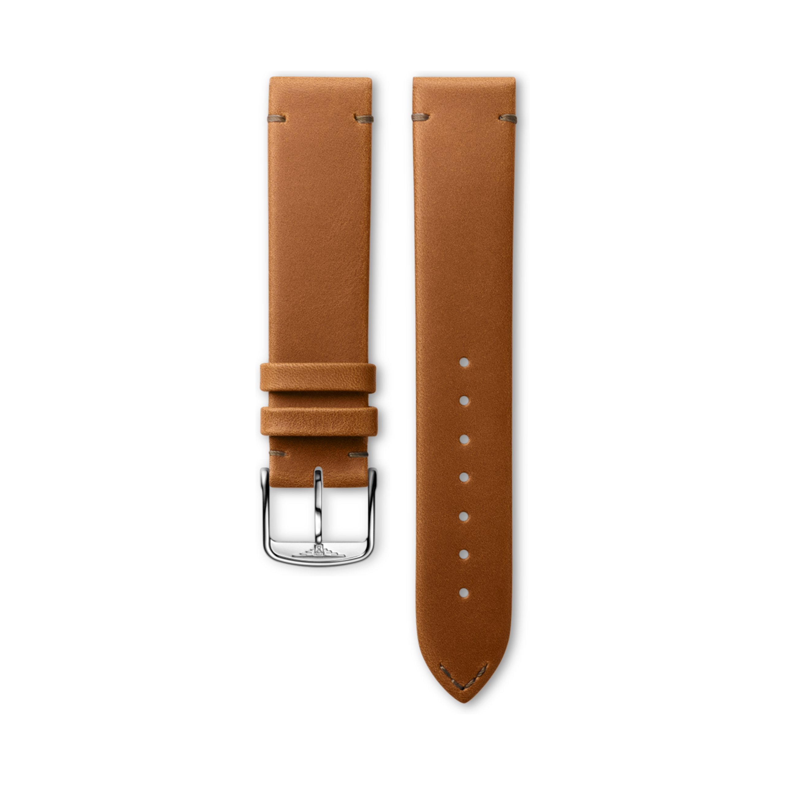 Longines Semi matt light brown calf leather strap - L682160750 & L649101658