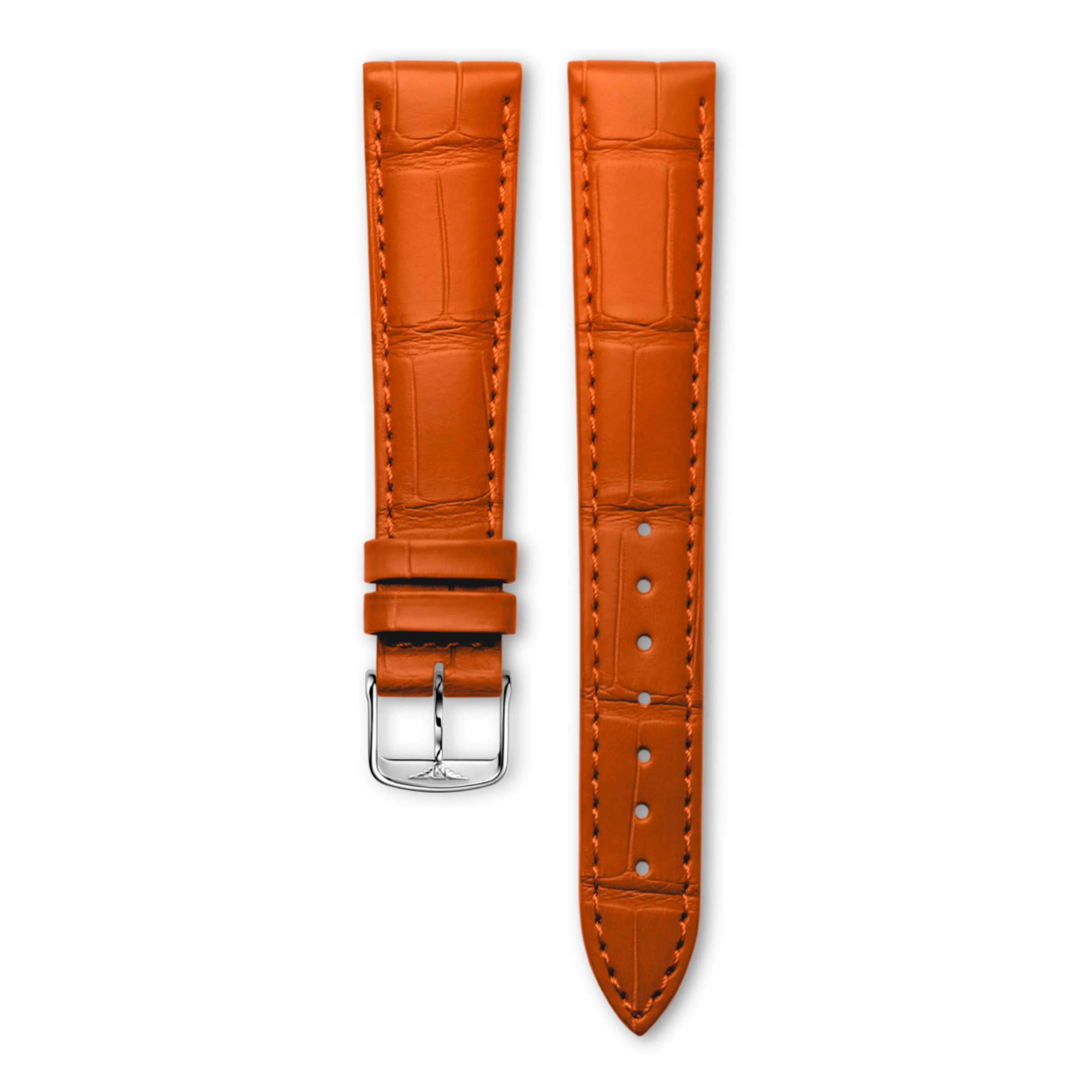 Longines Semi matt orange alligator strap Strap - L682167022 & L649101652