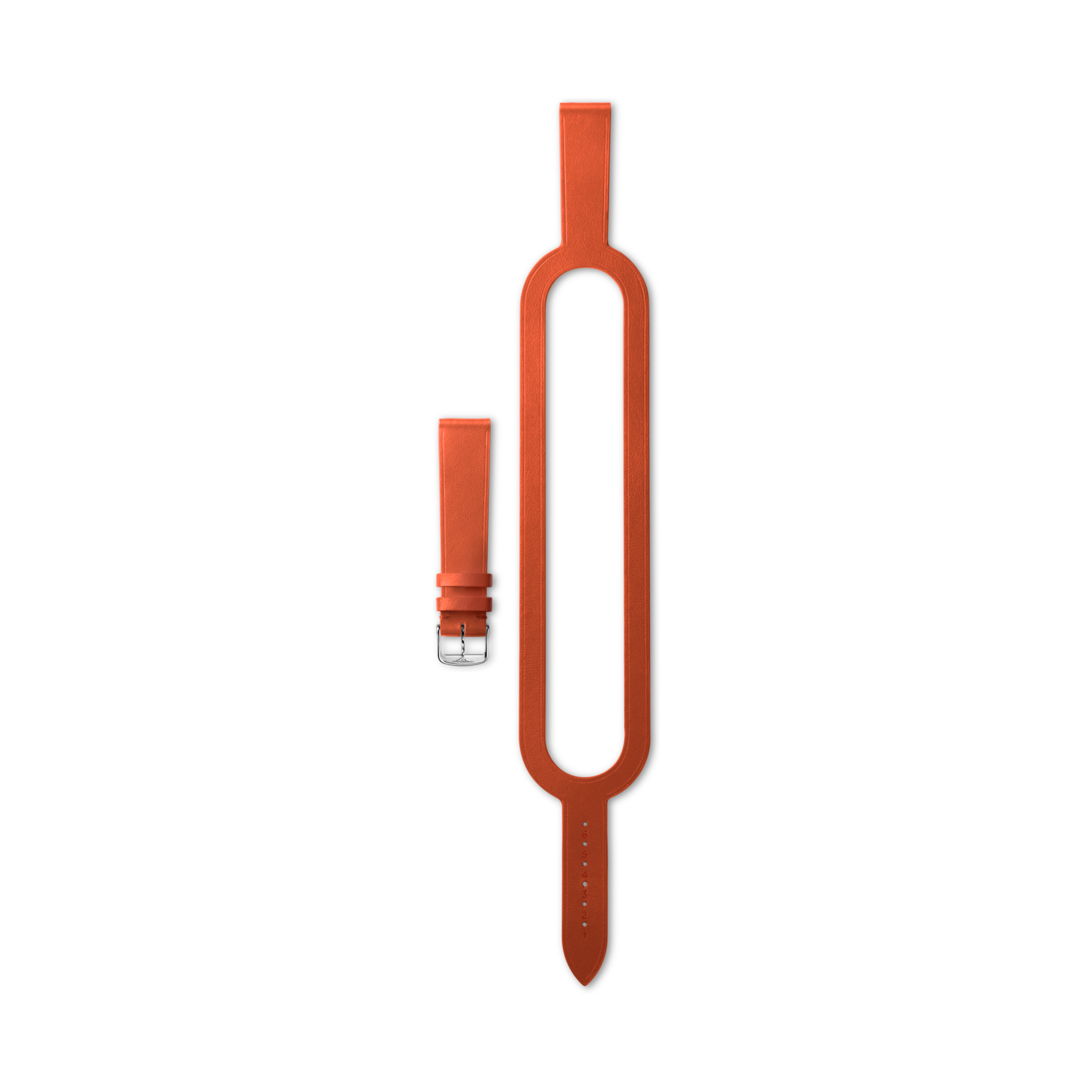 Longines semi matt orange MINI DOLCEVITA strap - L682171054 & L649101652