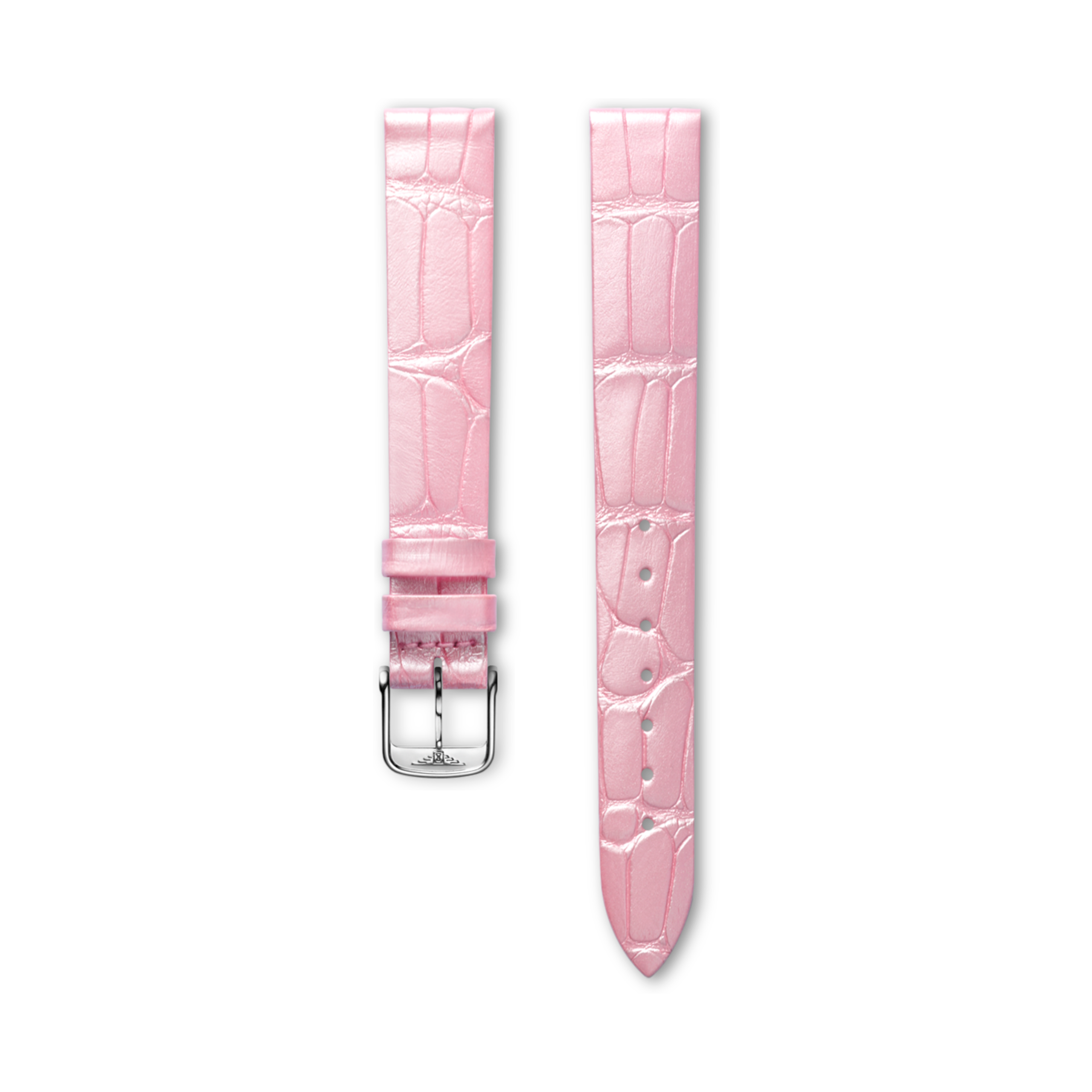 Longines Semi matt pink alligator strap - L682149596 & L649101649