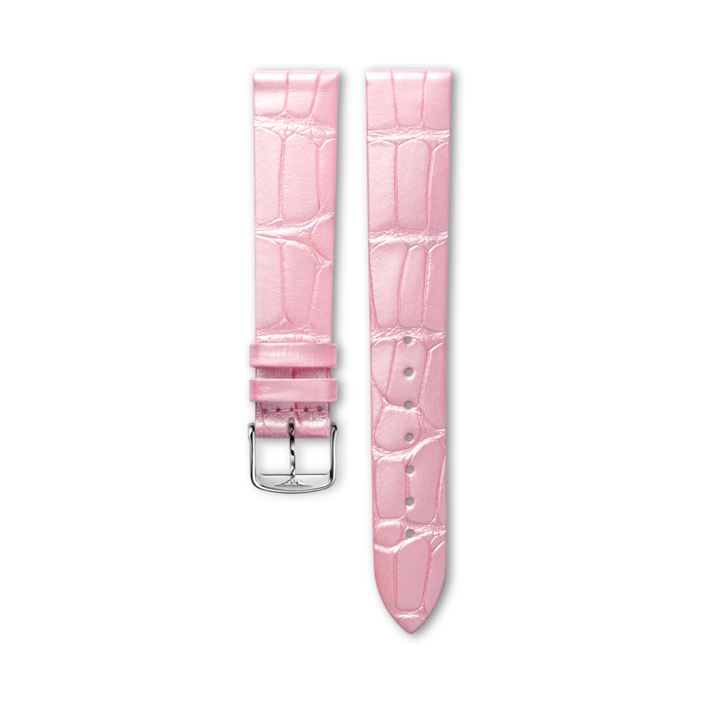 Longines Semi matt pink alligator strap Strap - L682149648 & L649101652