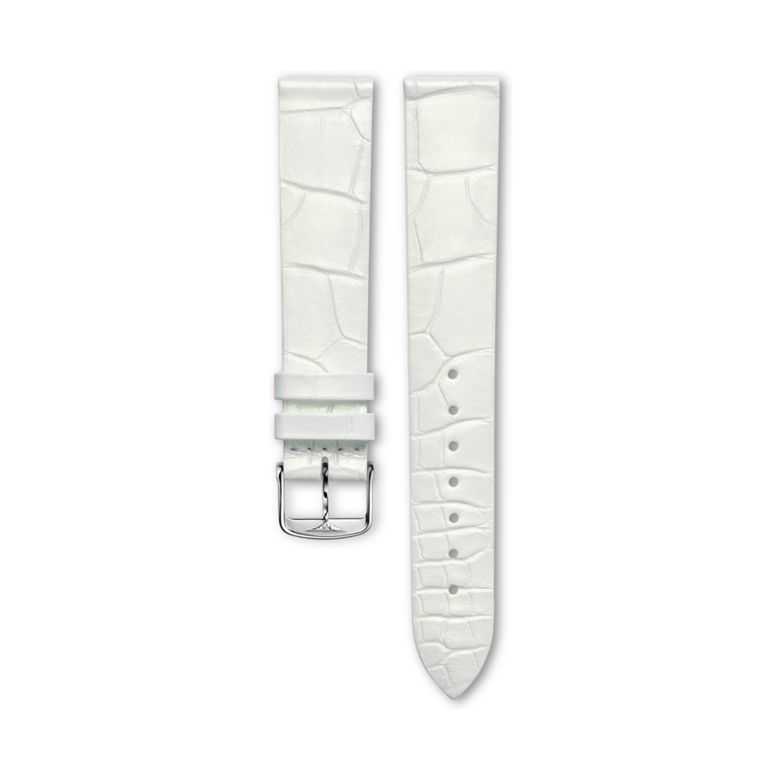 Longines Semi matt white alligator strap - L682149649 & L649101652