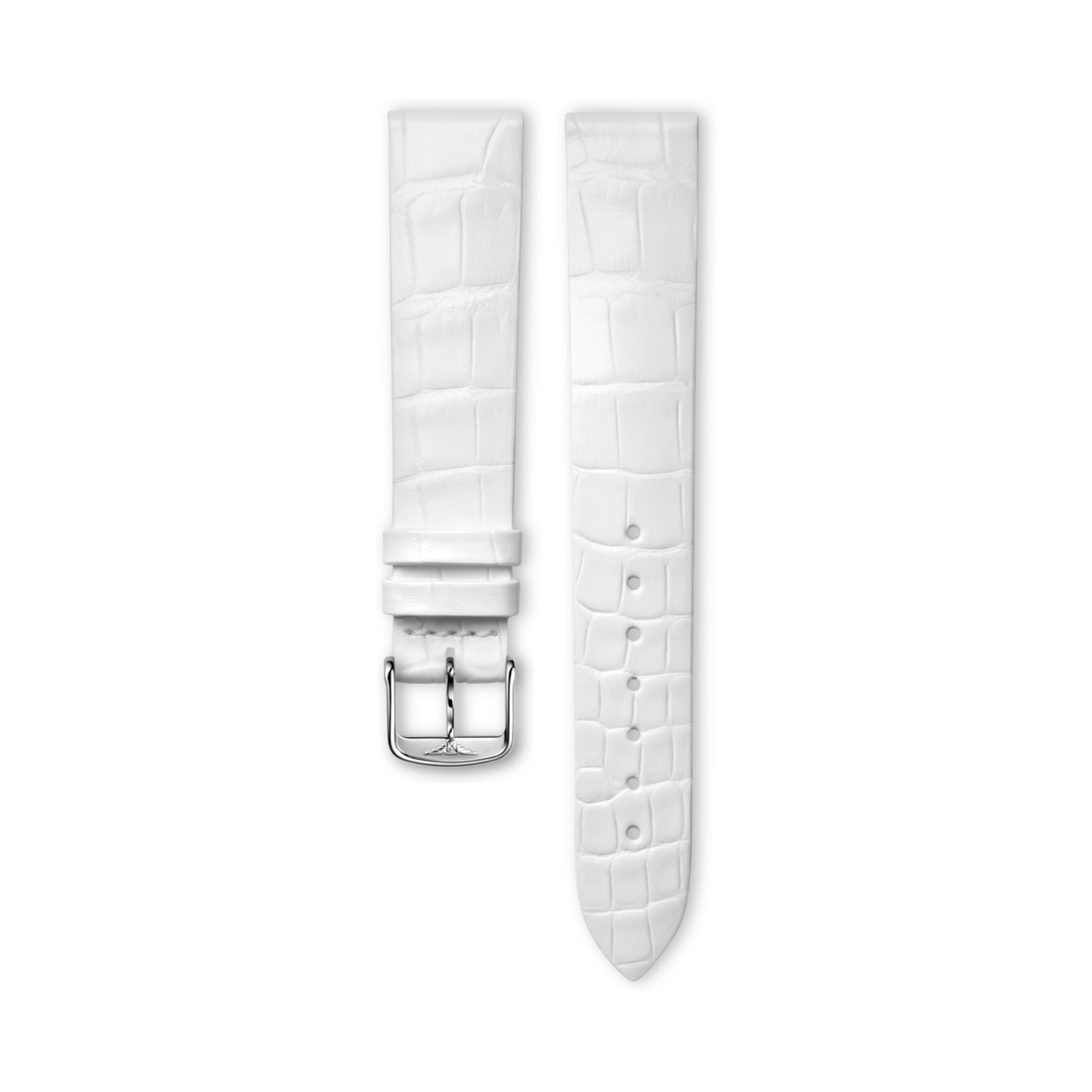 Longines Semi matt white alligator strap - L682164224 & L649101652