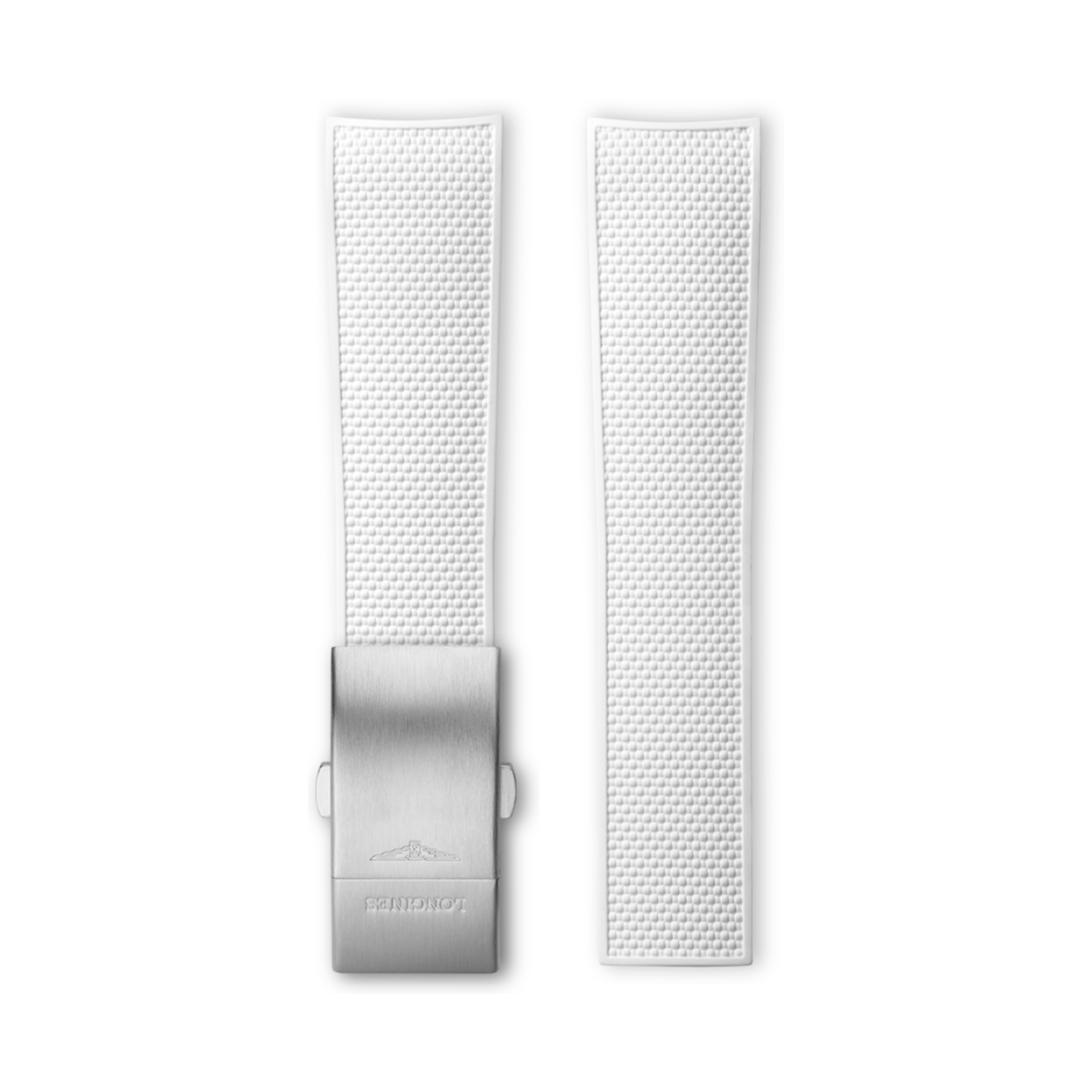 Longines White rubber strap - L682156704 & L639156415