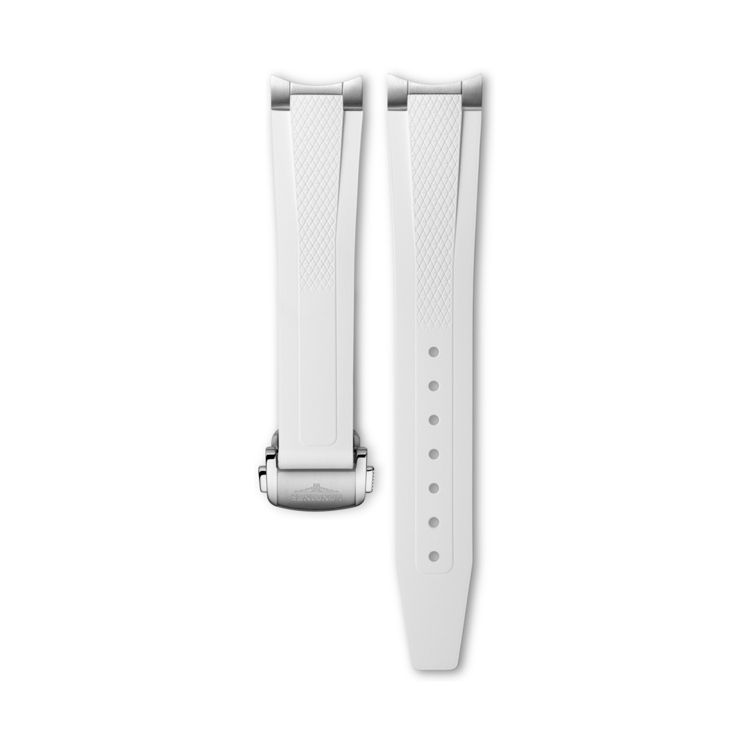 Longines White rubber strap - L682170809 & L639170795