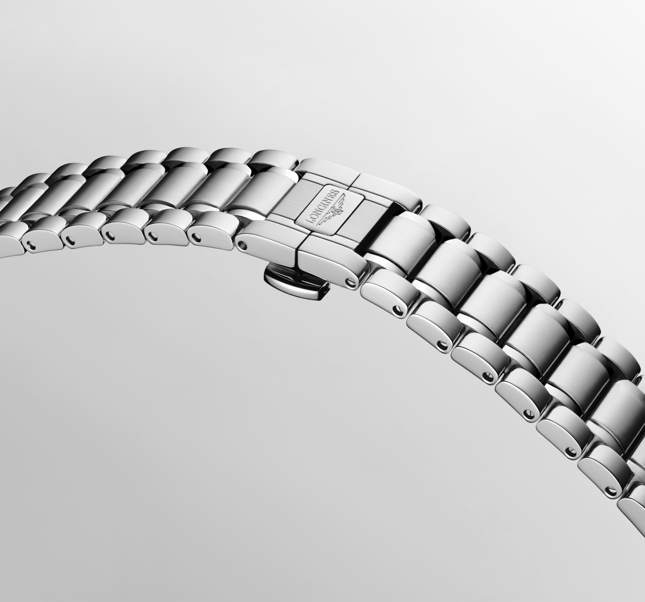 THE LONGINES MASTER COLLECTION L2.450.4.97.6 อัตโนมัติ, สแตนเลสสตีล, สีฟรอสต์บลูซันเรย์
, สายนาฬิกา Watch - หัวล็อค