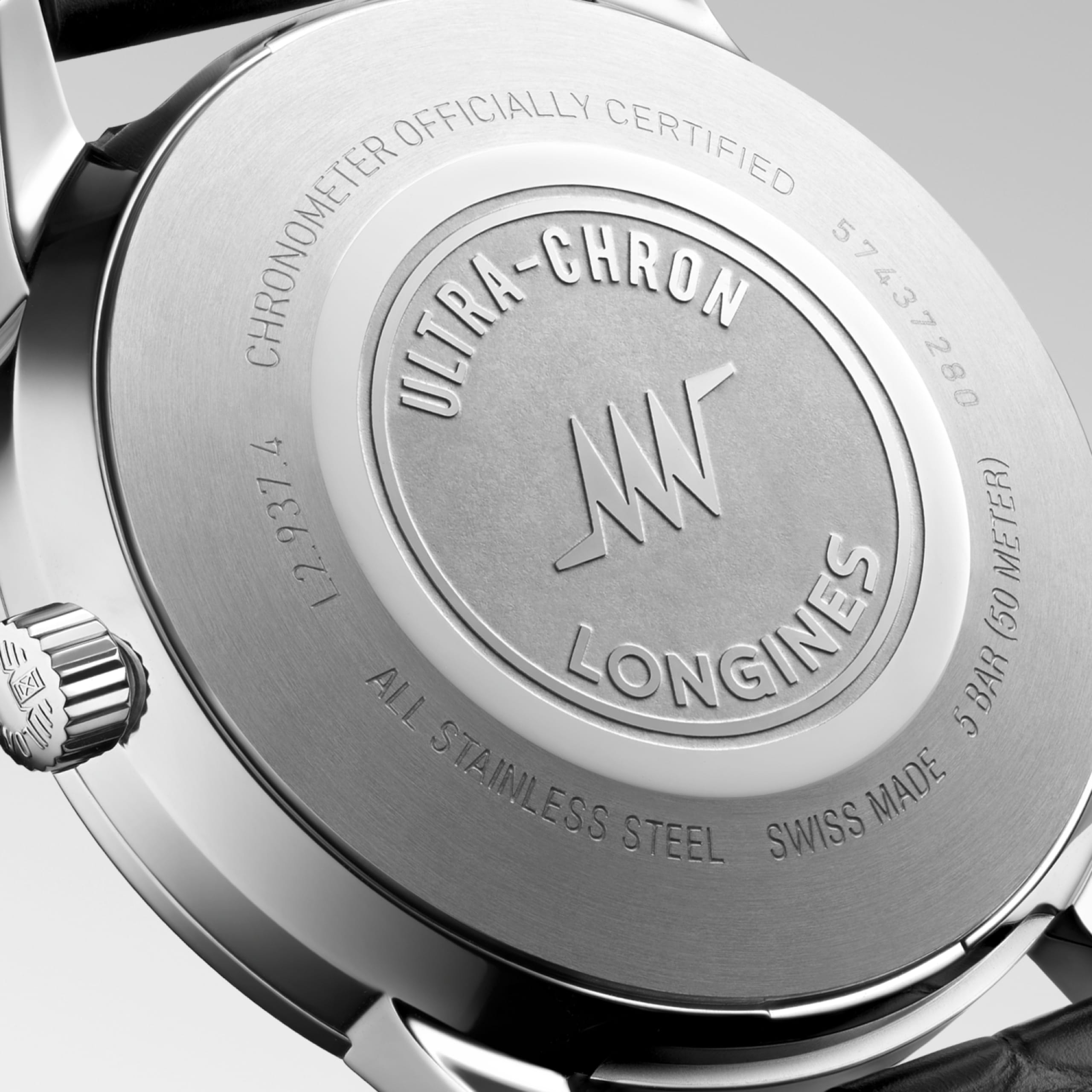 Longines ULTRA CHRON CLASSIC automatic stainless steel Watch - L2.937.4.72.2