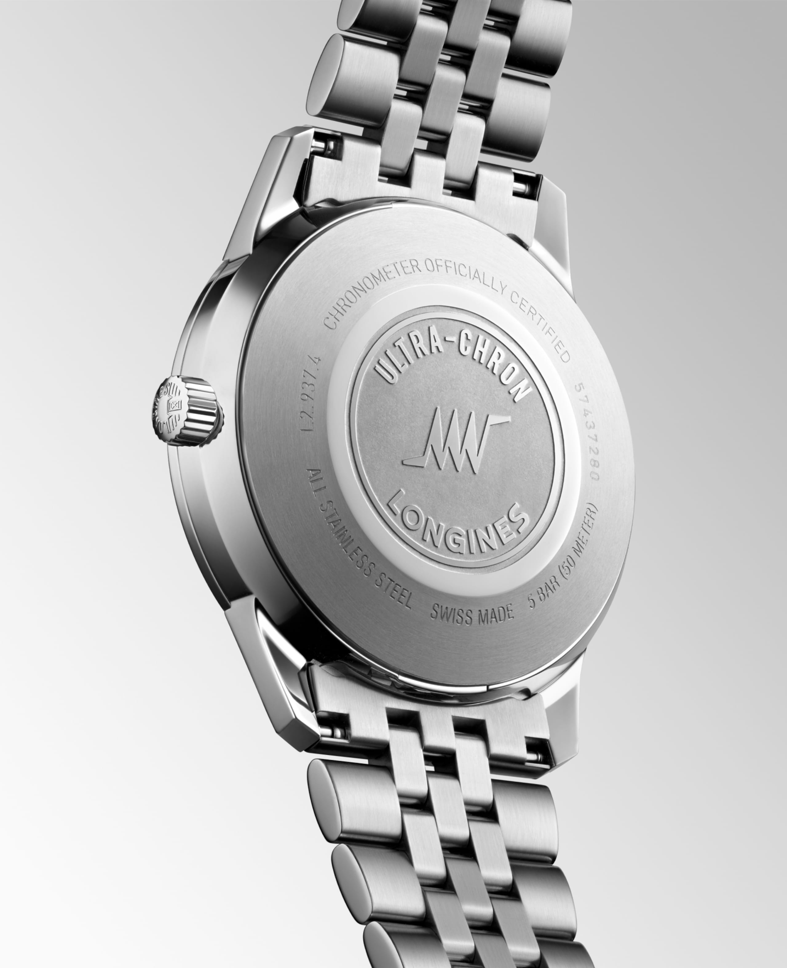 Longines ULTRA CHRON CLASSIC automatic stainless steel Watch - L2.937.4.72.6