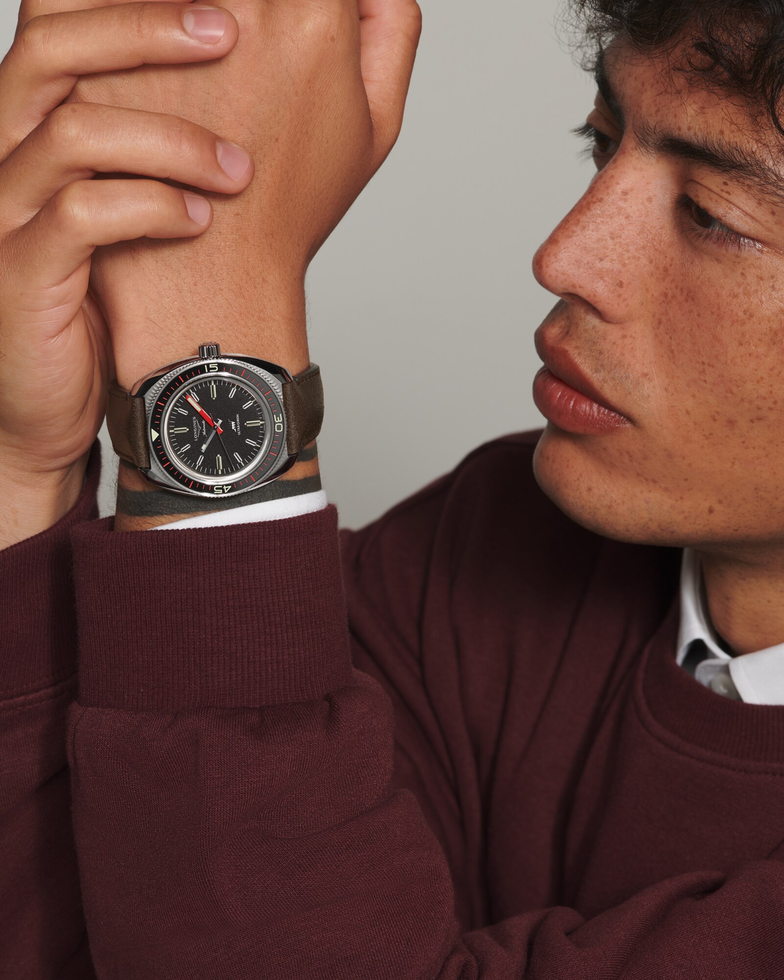 ULTRA‑CHRON Automatic, Stainless Steel And Sapphire, Black Dial