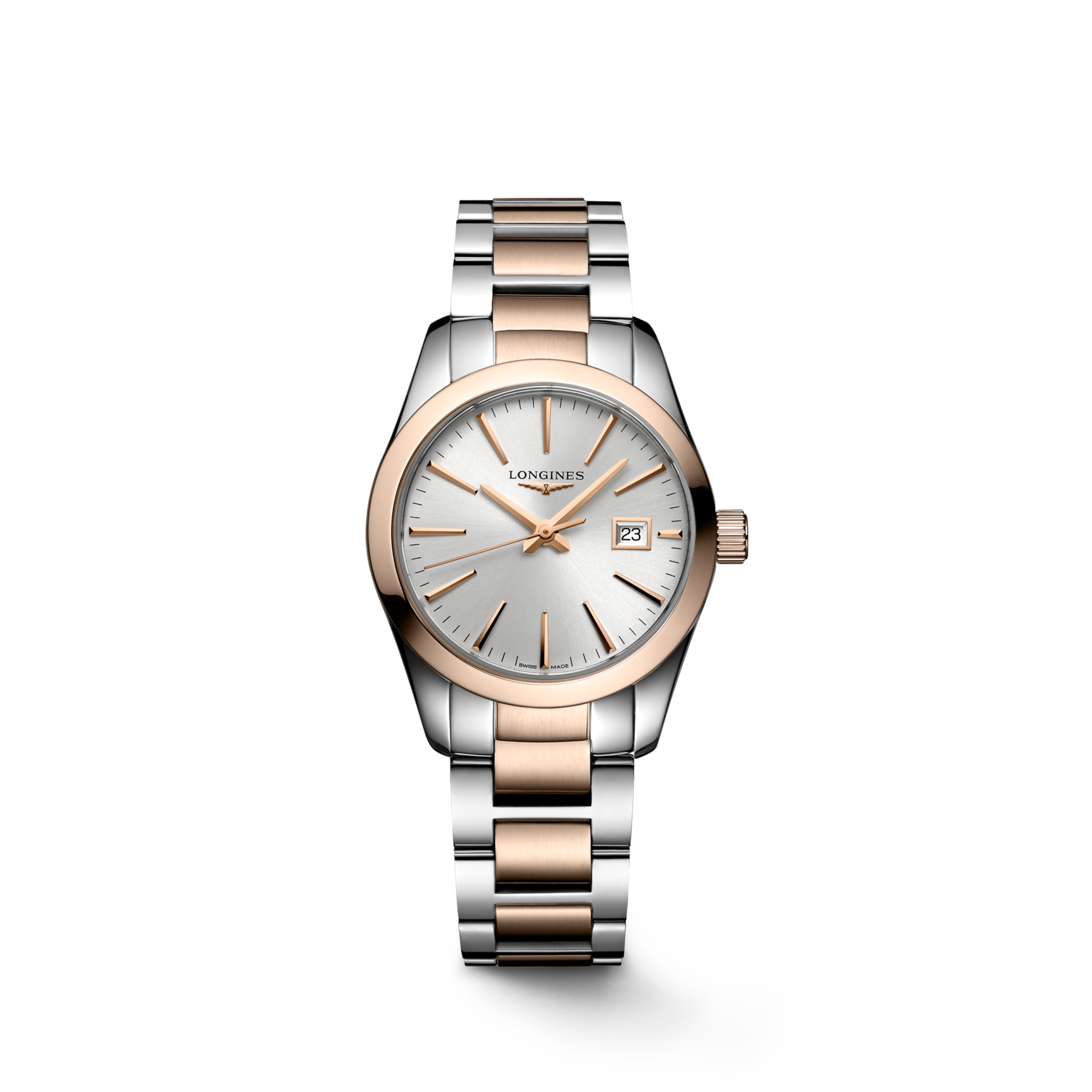 Longines CONQUEST CLASSIC Quartz Stainless steel and red PVD coating Watch - L2.286.3.72.7