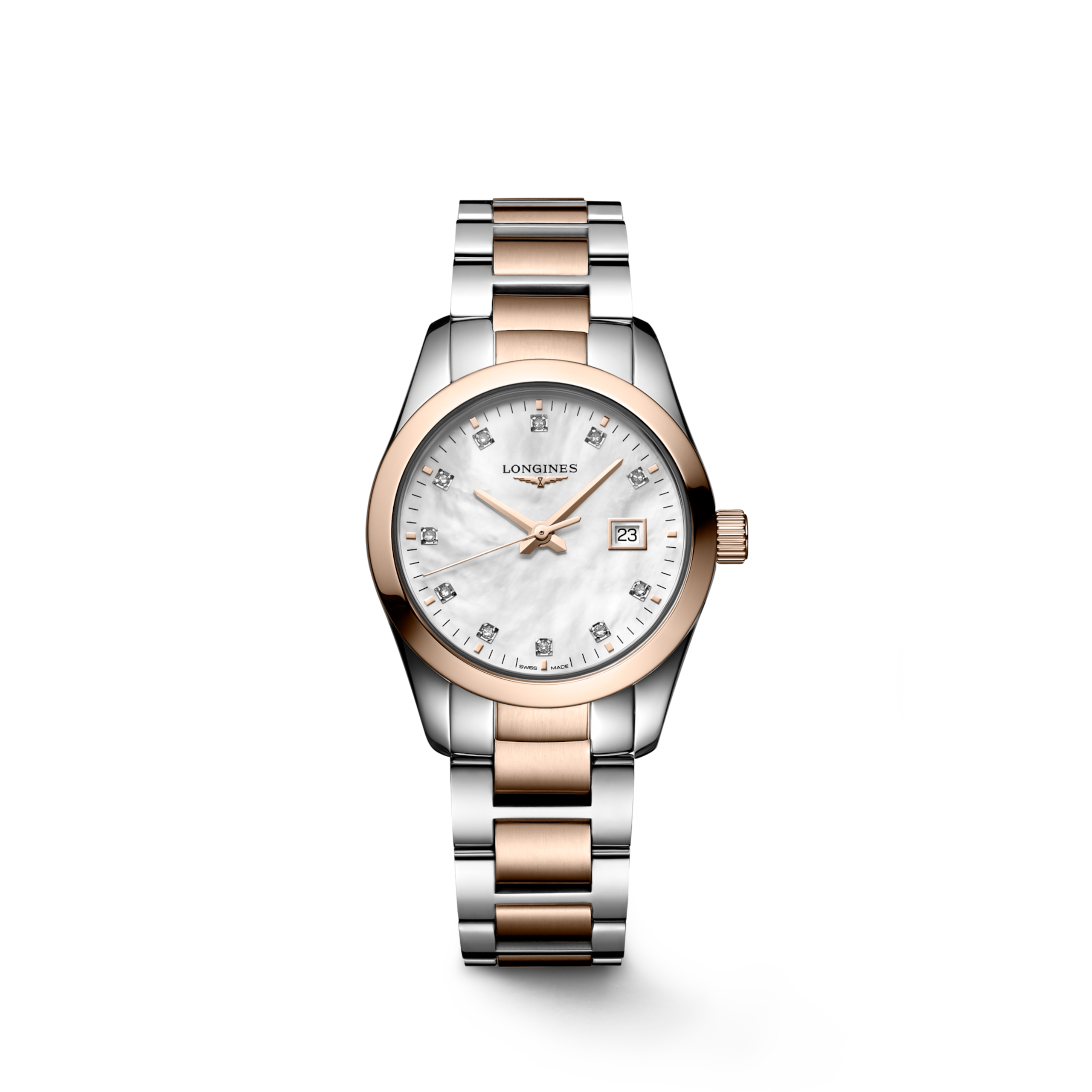 Longines CONQUEST CLASSIC Quartz Stainless steel and red PVD coating Watch - L2.286.3.87.7