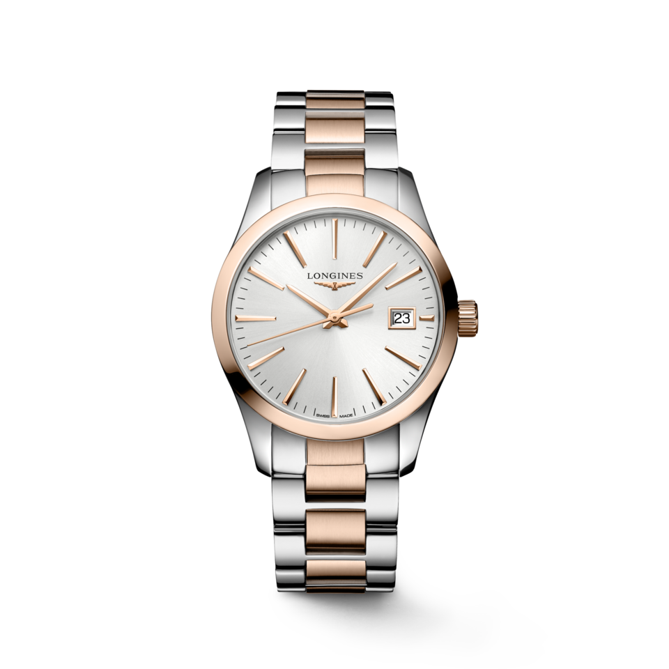 Longines Conquest Classic 34mm Cadran Argenté Soleil - L2.386.3.72.7