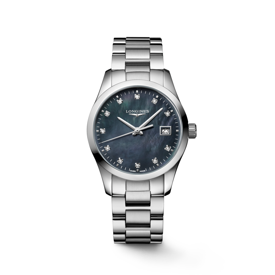 Longines Conquest Classic 34mm Cadran Nacre Noire - L2.386.4.88.6