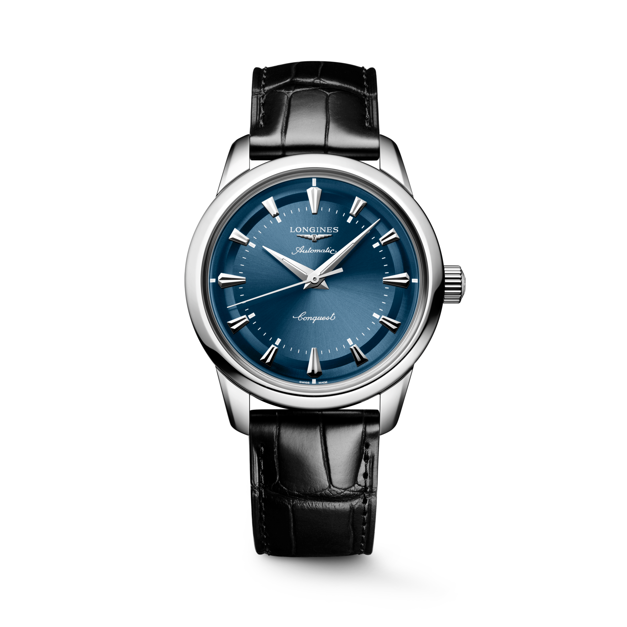 CONQUEST HERITAGE Automatic, Stainless Steel, Blue Lacquered