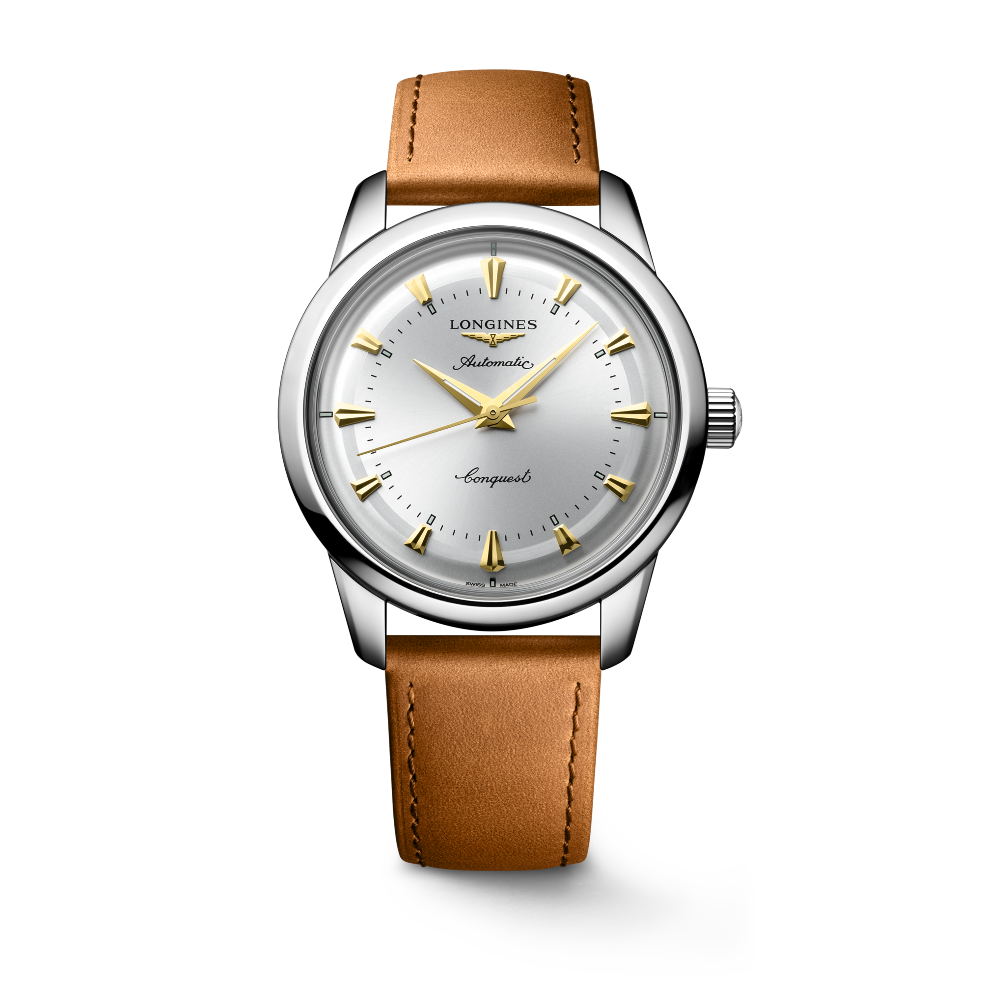 CONQUEST HERITAGE Automatic, Stainless Steel, Opaline Ivory Dial