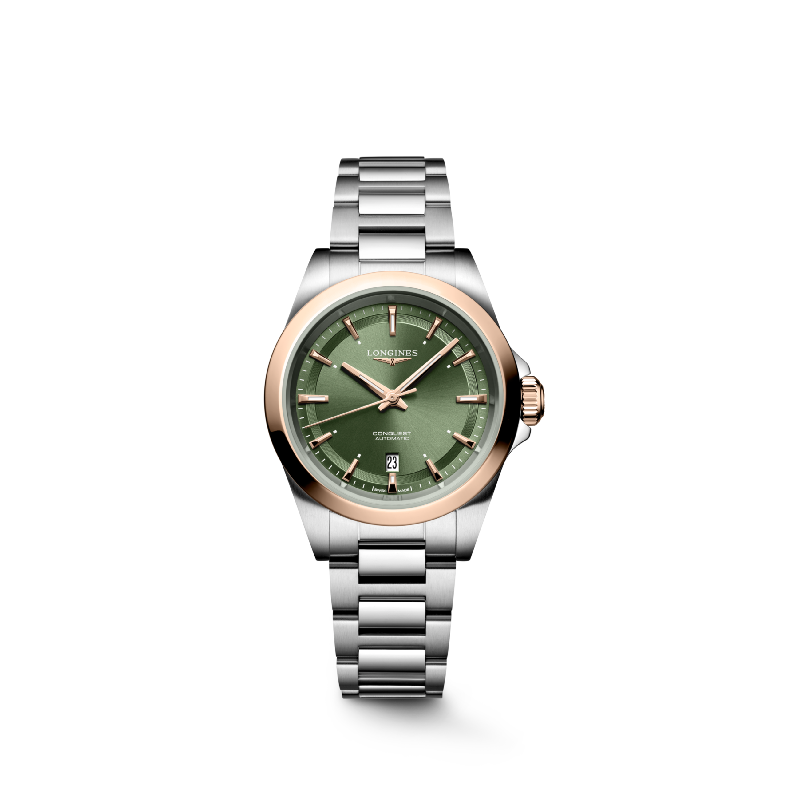 Longines CONQUEST Automatic Stainless steel and 18 karat pink gold cap 200 Watch - L3.320.5.02.6