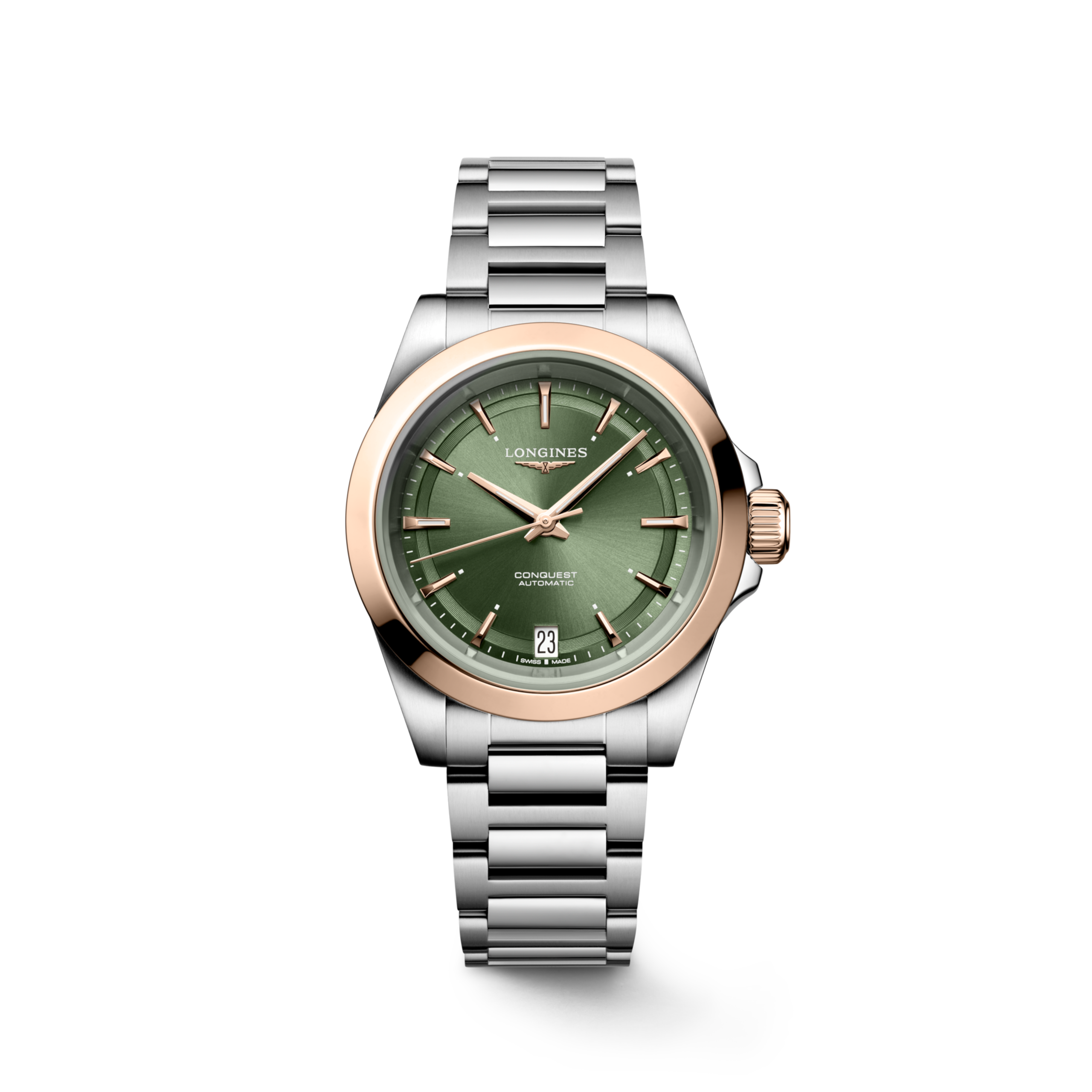 Longines CONQUEST Automatic Stainless steel and 18 karat pink gold cap 200 Watch - L3.430.5.02.6