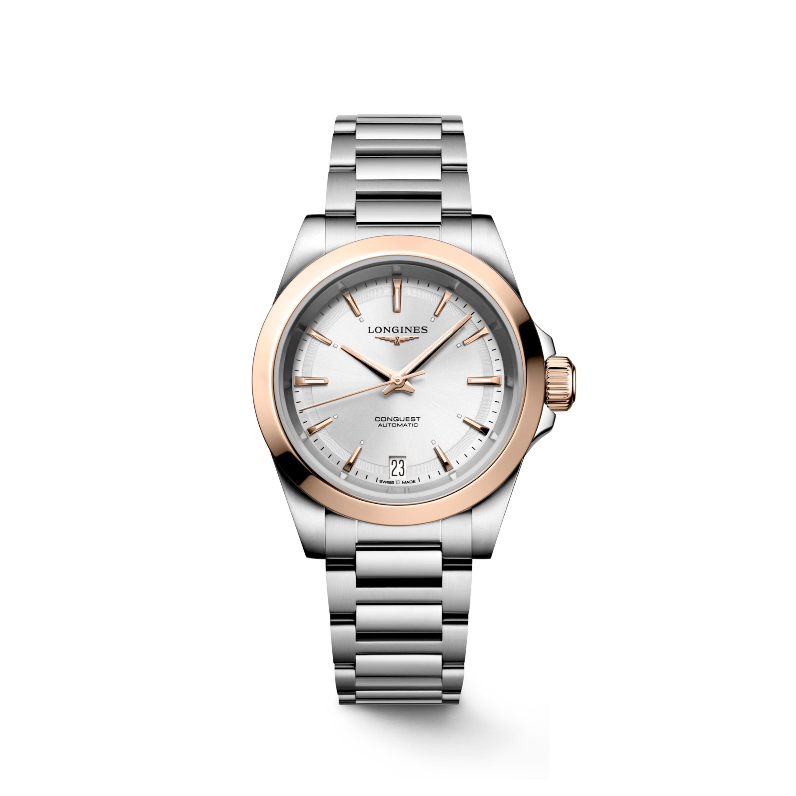 Longines CONQUEST Automatic Stainless steel and 18 karat pink gold cap 200 Watch - L3.430.5.72.6