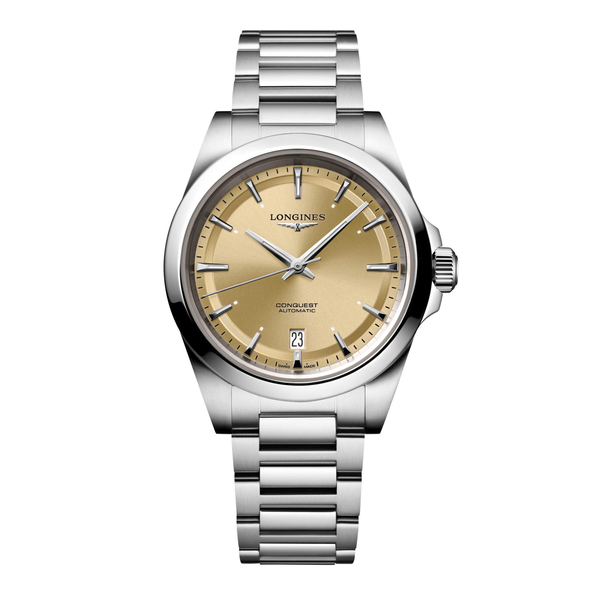 Longines all stainless steel best sale