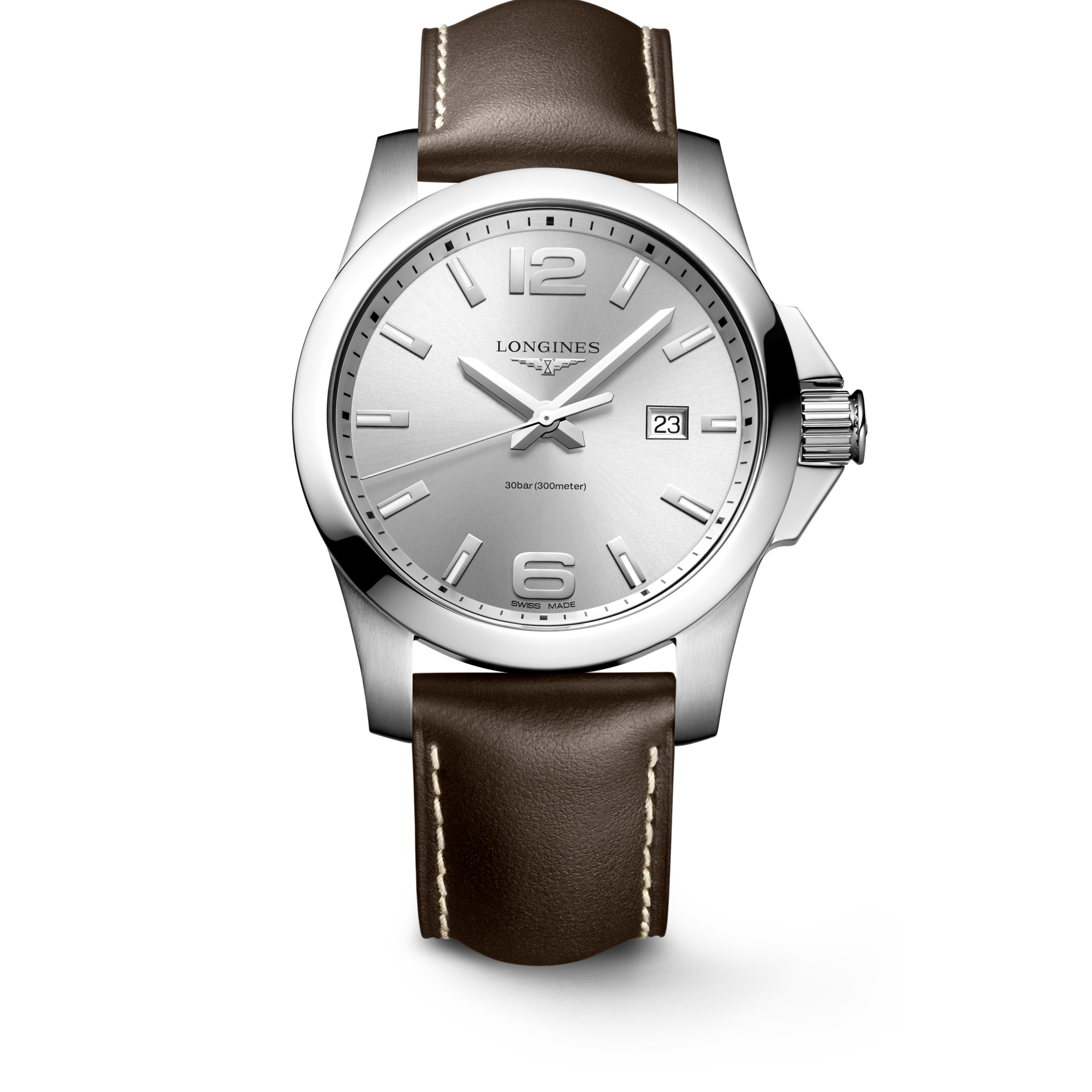 CONQUEST | Ø 43.00 mm, Sunray Silver | L3.760.4.76.5 | LONGINES SG