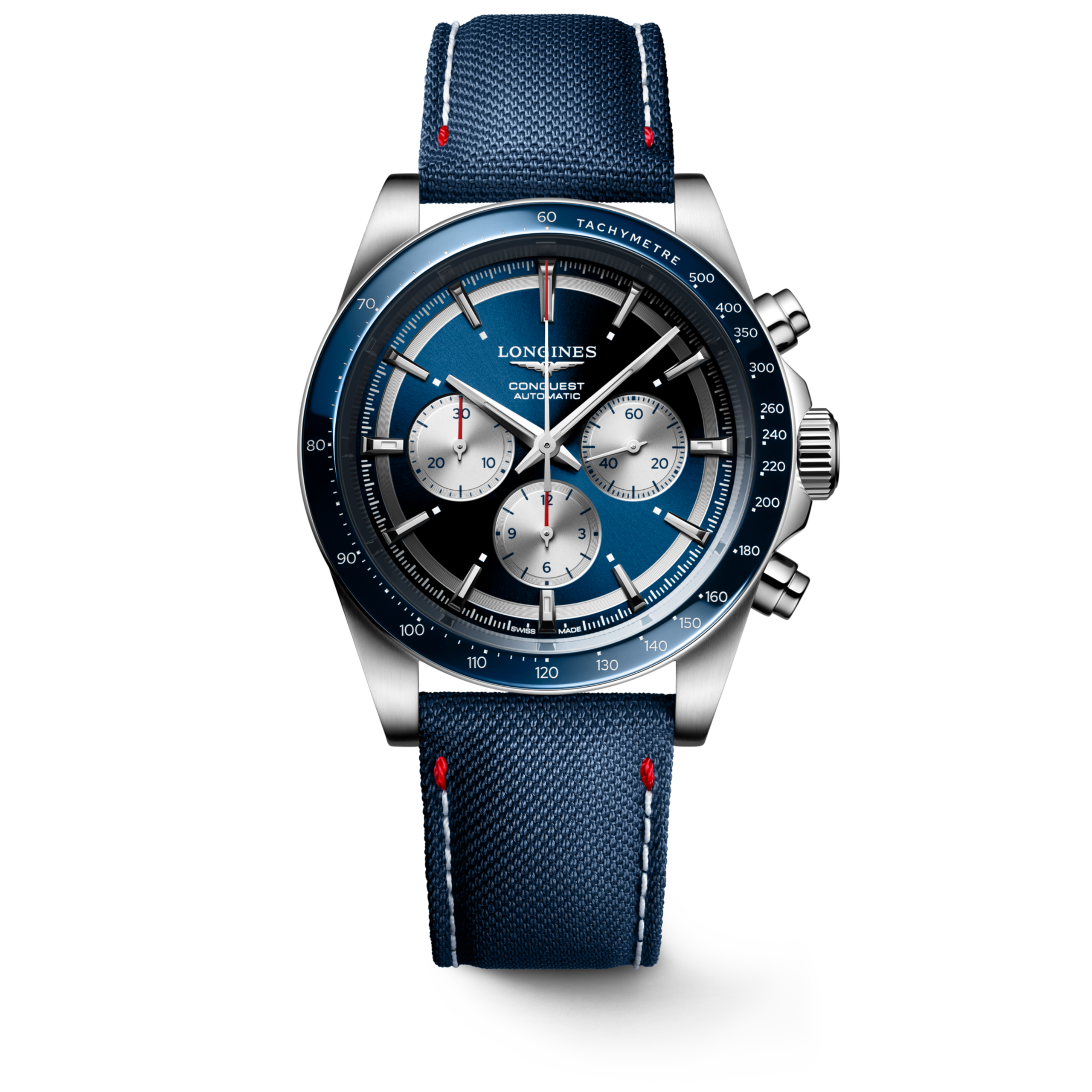 Longines CONQUEST MARCO ODERMATT Automatic Stainless steel and ceramic bezel Watch - L3.835.4.91.2