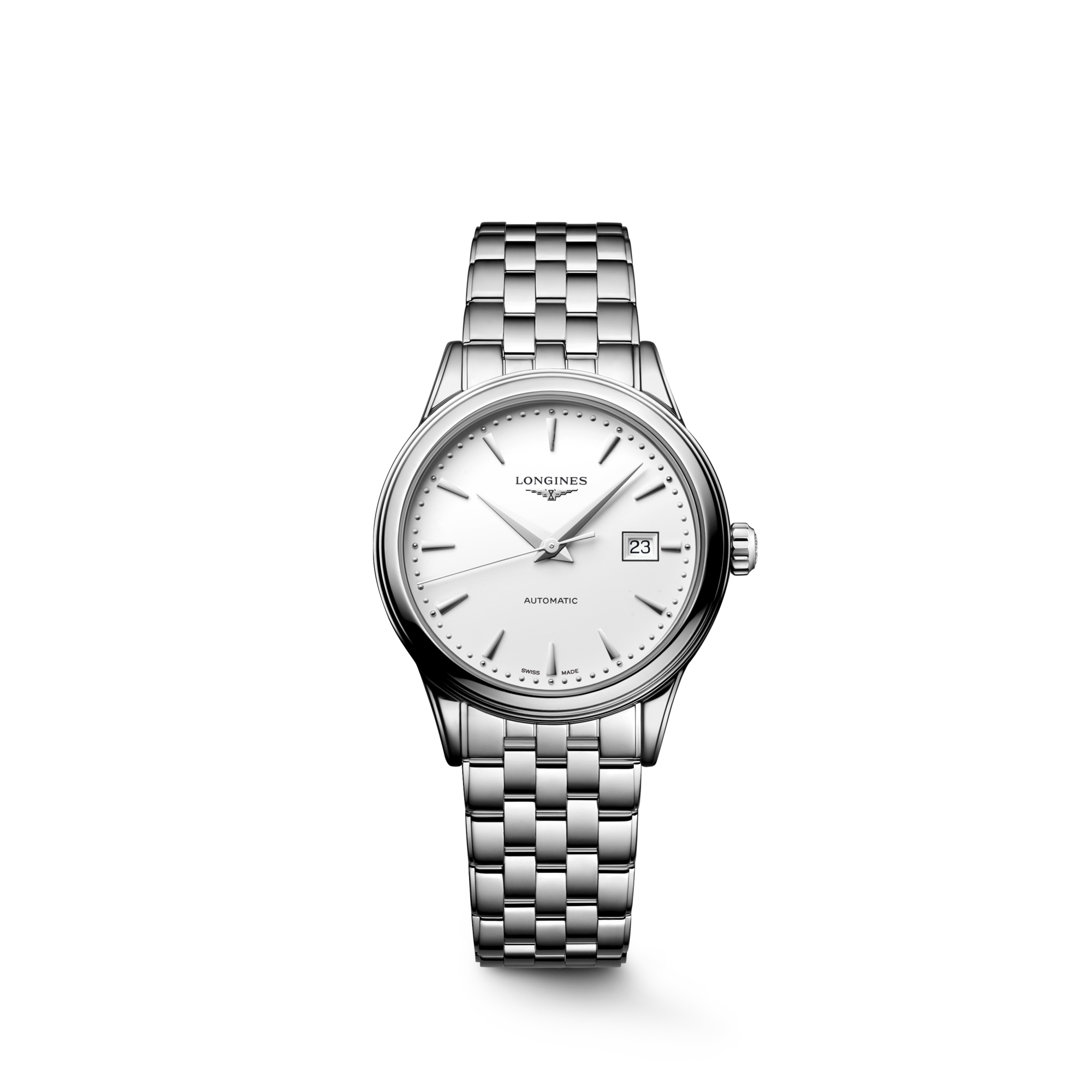 FLAGSHIP CLASSIC Automatic, Stainless Steel, White Matt Dial