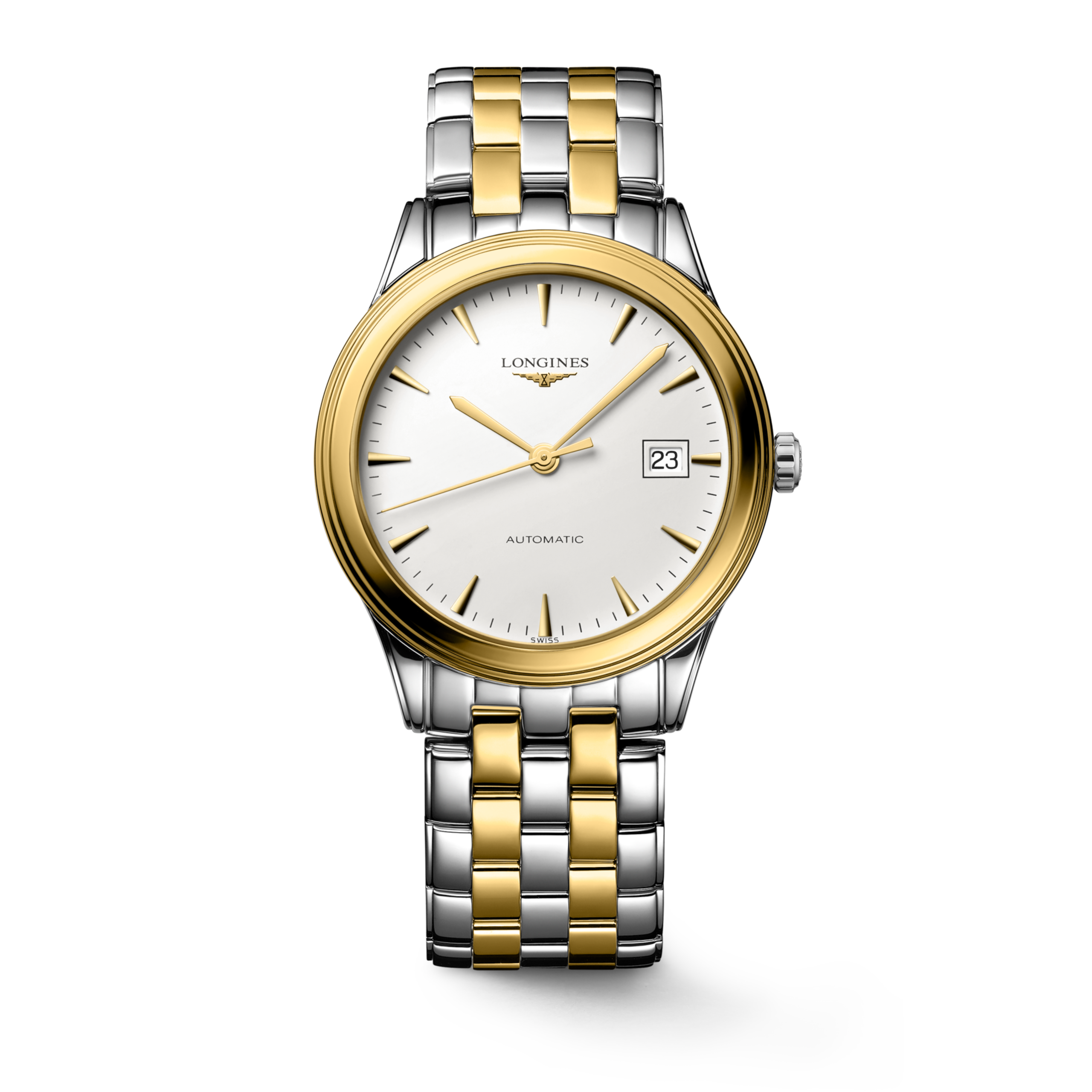 Longines FLAGSHIP CLASSIC automatyczny stal szlachetna i pvd w odcieniu żółtego złota Watch - L4.974.3.22.7