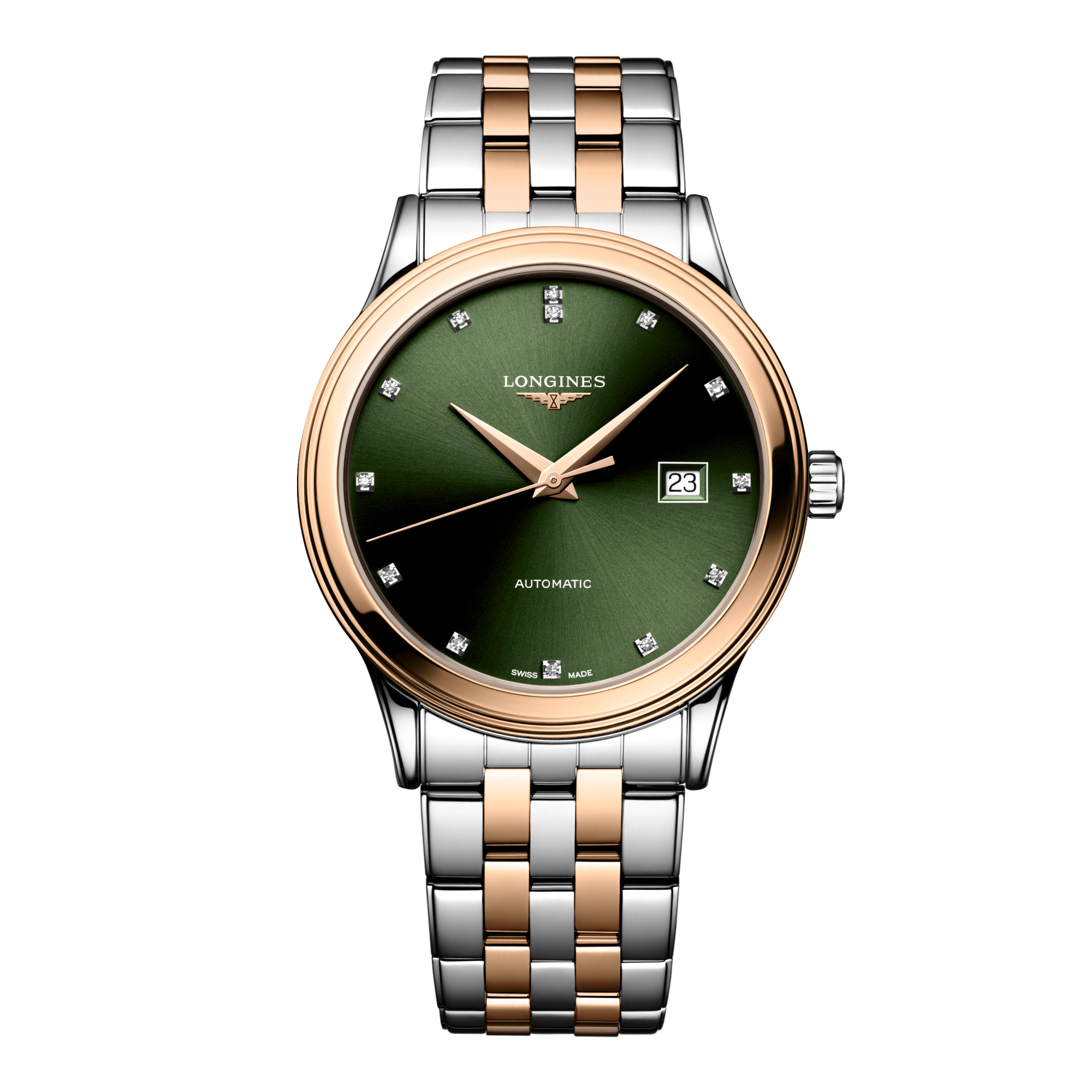 LONGINES L7.984.2 動作品 電池交換済 ロンジン ゴールド文字盤 デイト