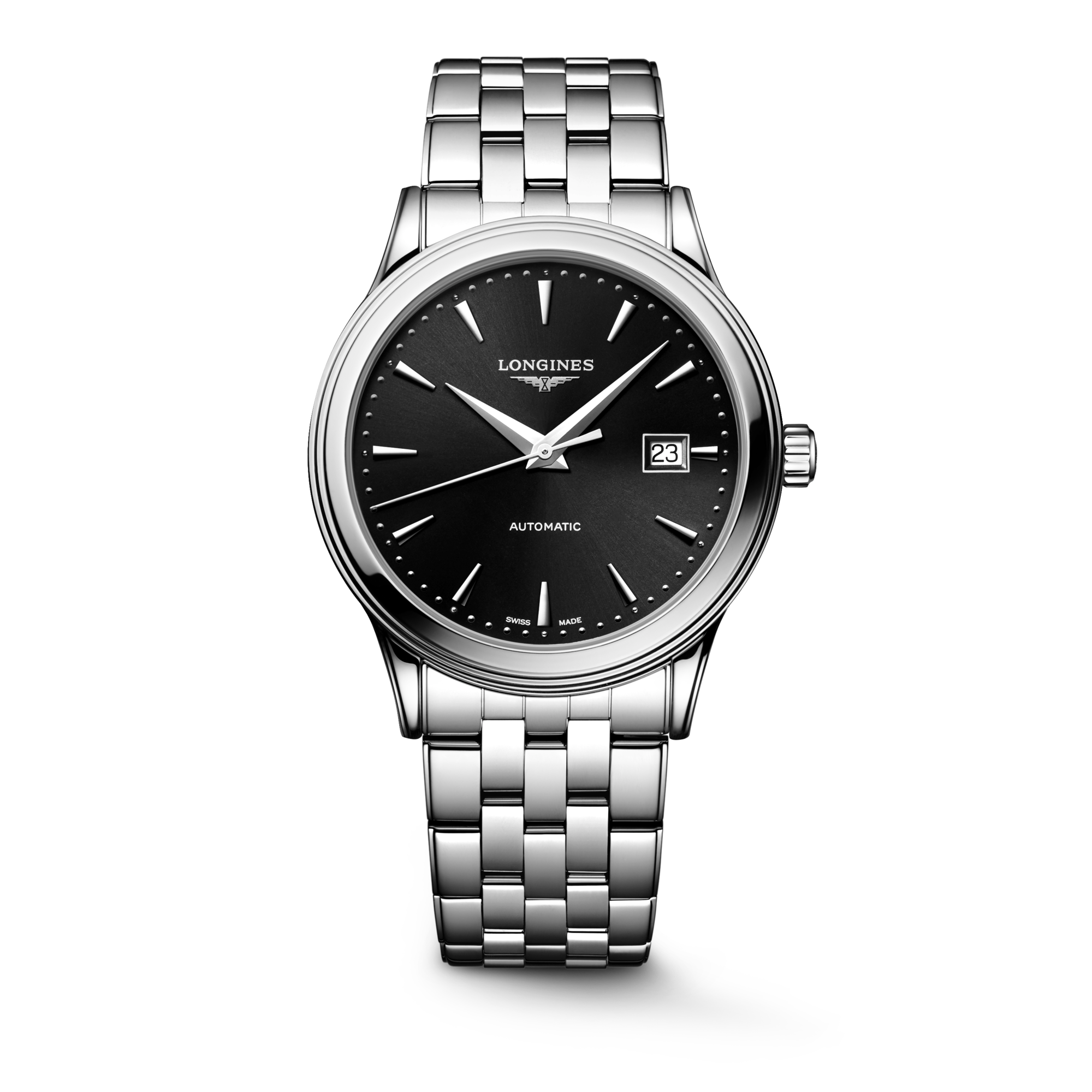 FLAGSHIP CLASSIC Automatic, Stainless Steel, Sunray Black Dial