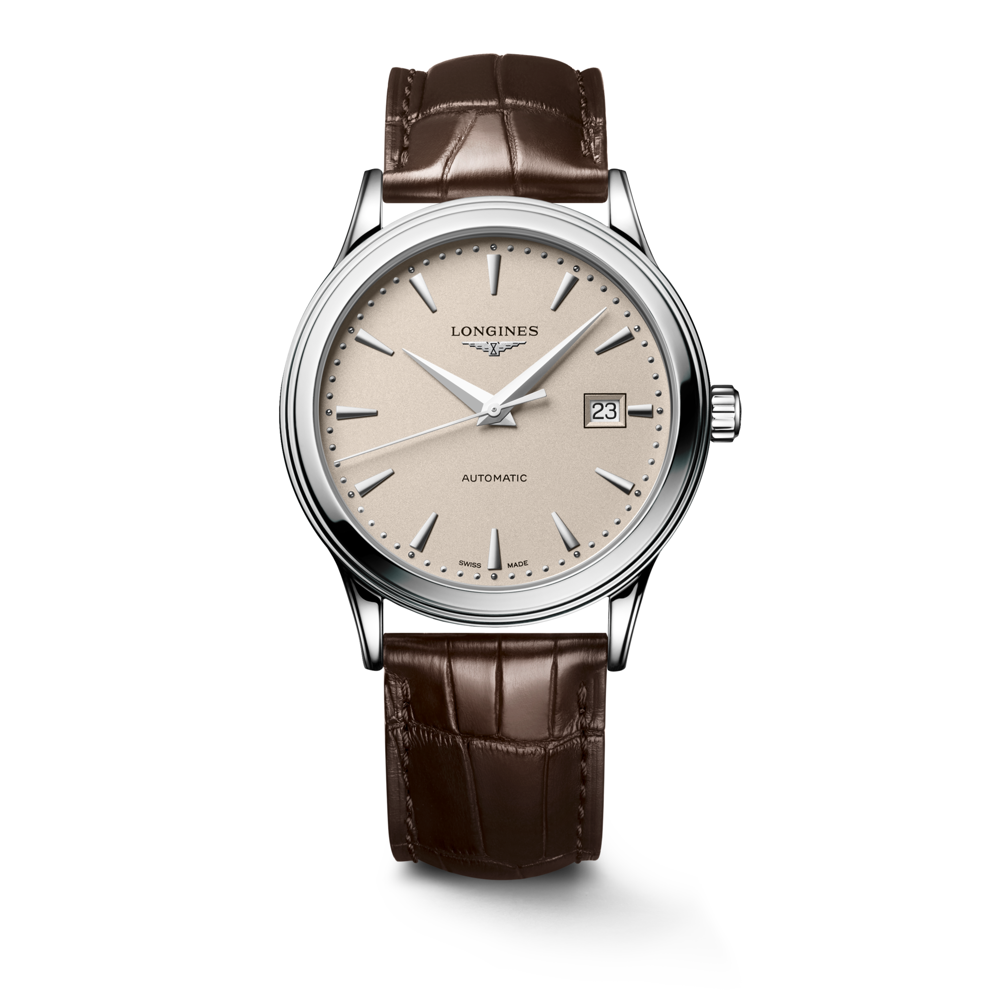 FLAGSHIP CLASSIC Automatic, Stainless Steel, Beige Dial, Strap