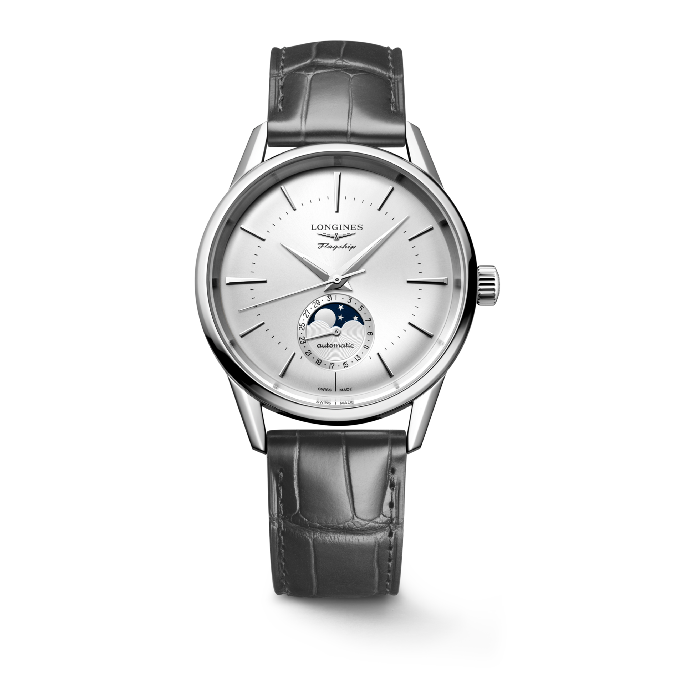 Longines FLAGSHIP HERITAGE MOONPHASE Automatic Stainless steel Watch - L4.815.4.72.2